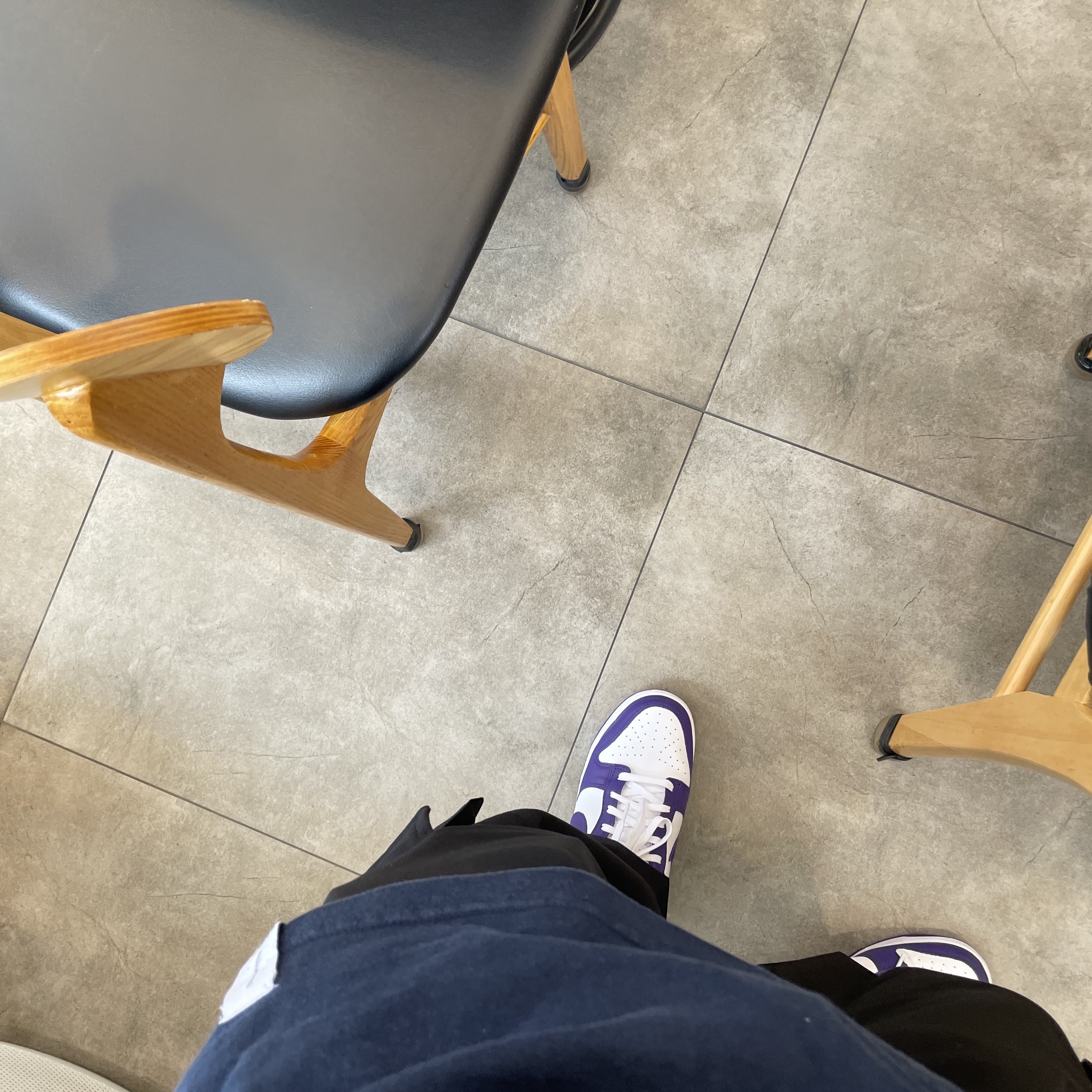 Nike Dunk Low Retro Championship Court Purple 착용 스타일