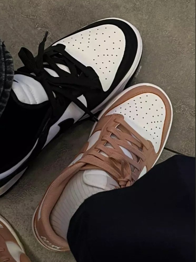 Nike Dunk Low Retro Black, (W) Nike Dunk Low Rose Whisper 착용 스타일