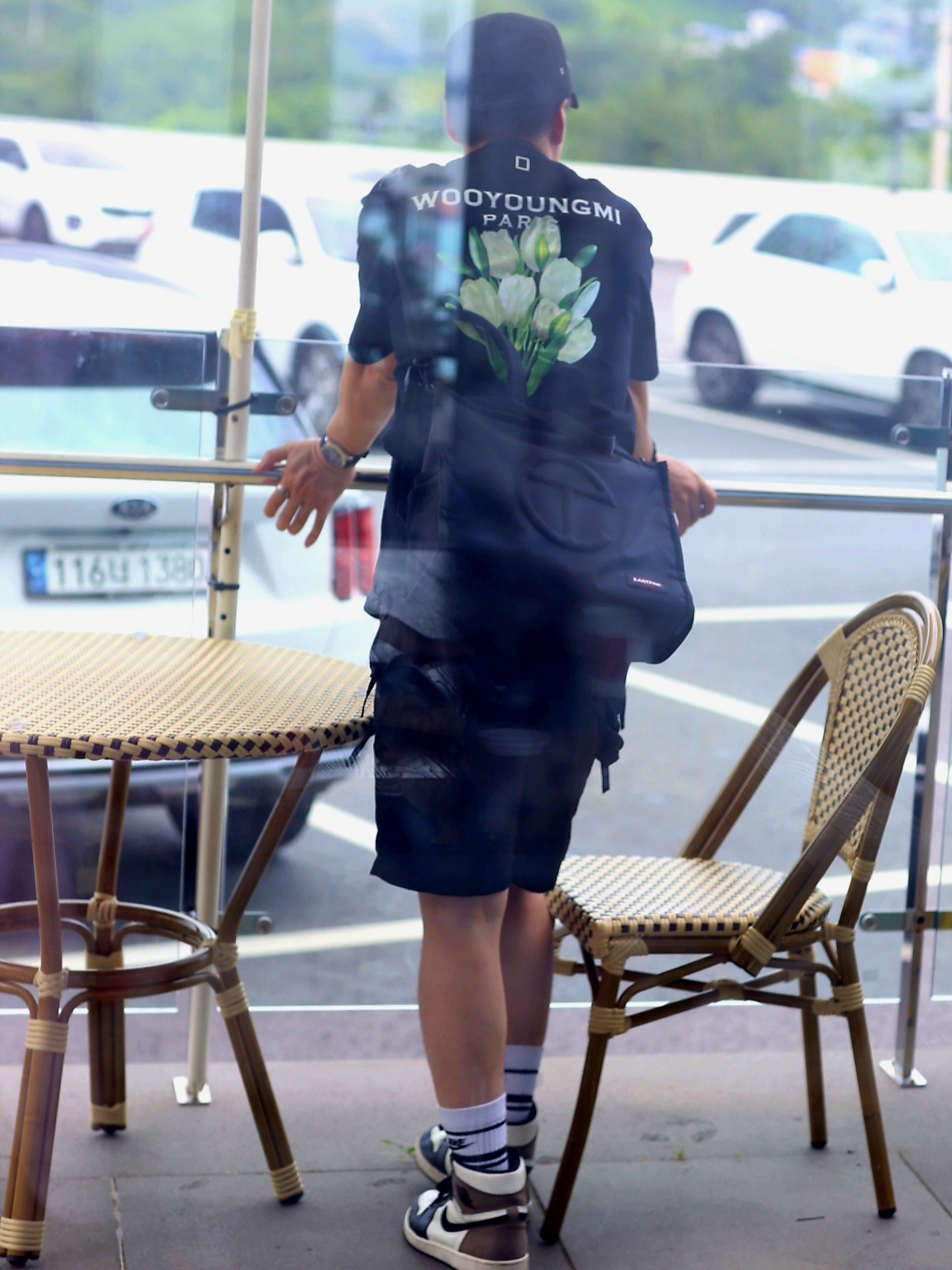 Palace Cripstop Grid Shorts Black - 22SS, Palace Cripstop Grid 4G Cap Black - 22SS 착용 스타일 - 1