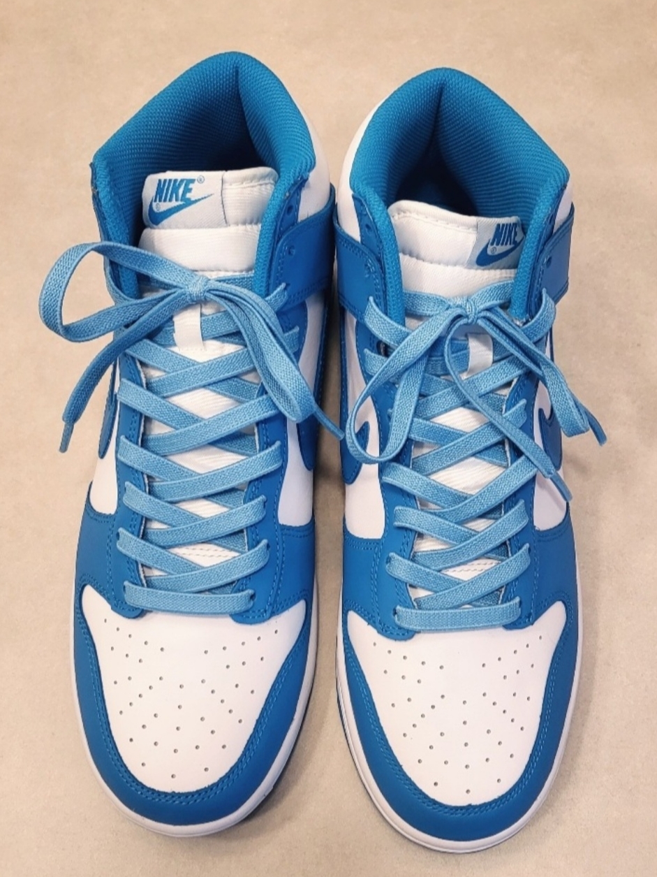 Nike Dunk High Retro Championship Blue 착용 스타일 - 1