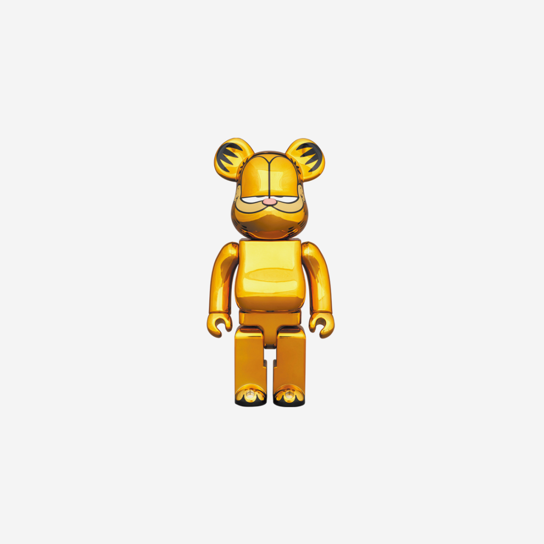 베어브릭 가필드 골드 크롬 버전 100% & 400% 세트 | Bearbrick | KREAM