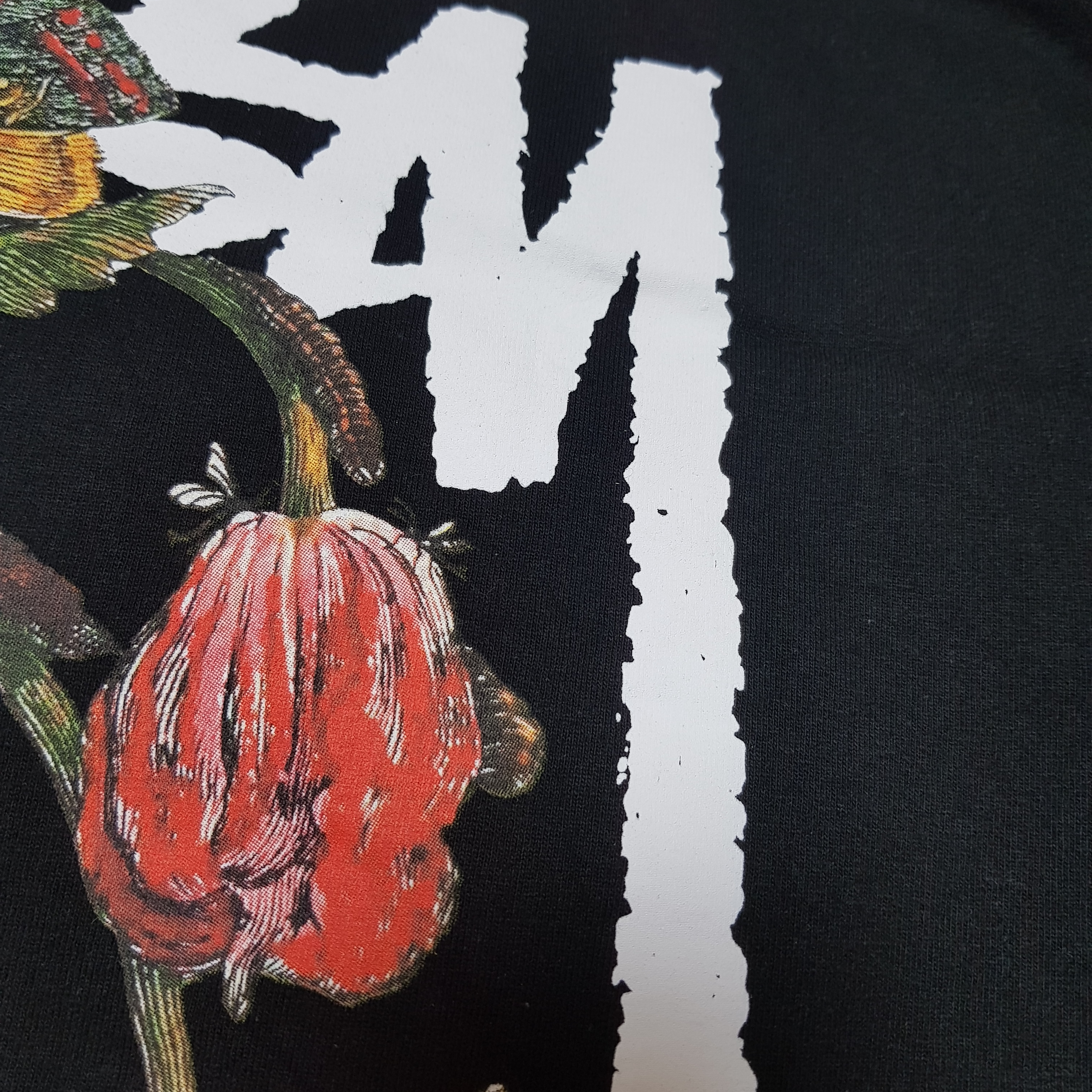 Stussy Withered Flower T-Shirt Black 착용 스타일