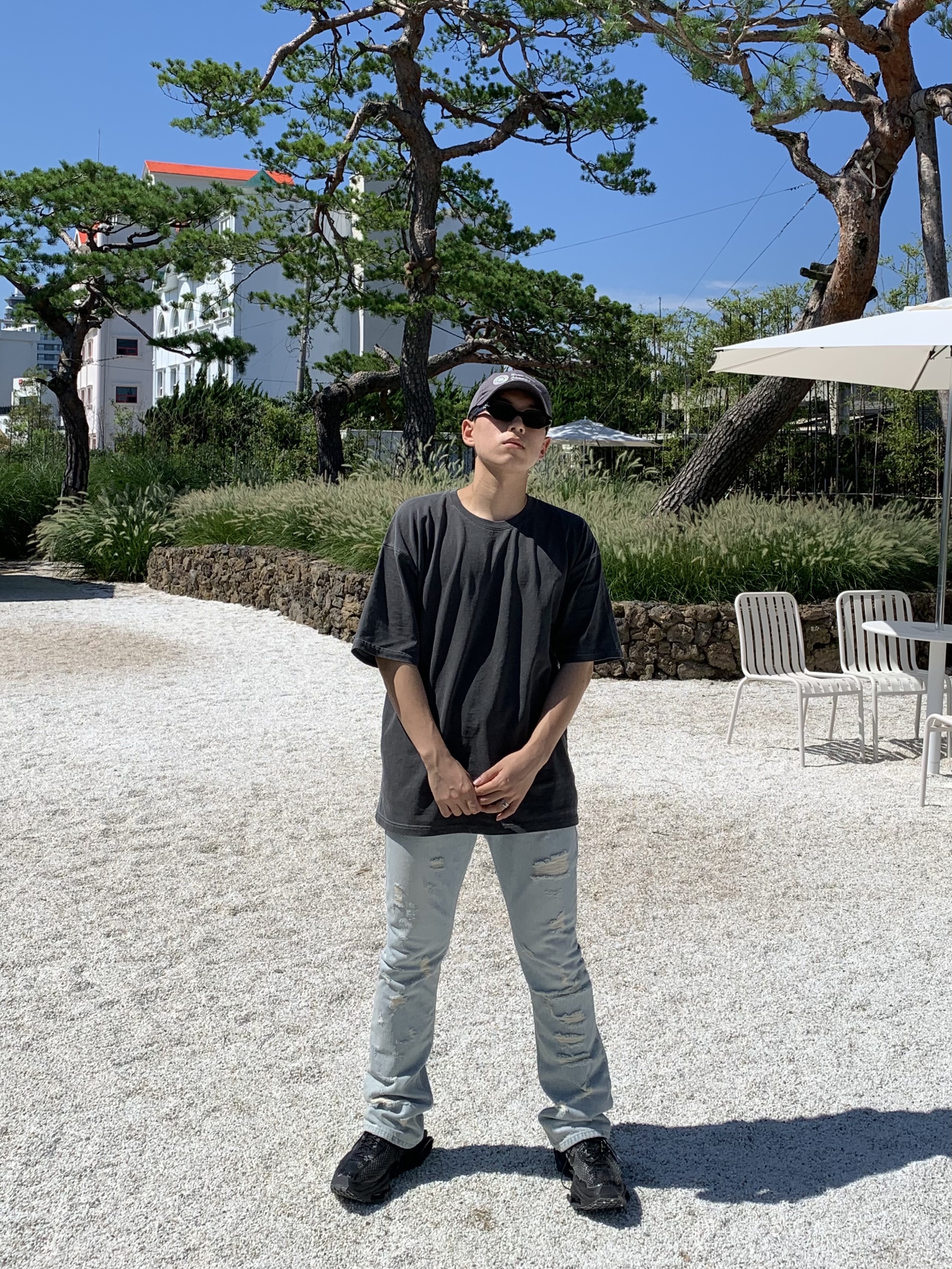 Nike x Matthew M Williams Zoom 004 Triple Black 착용 스타일