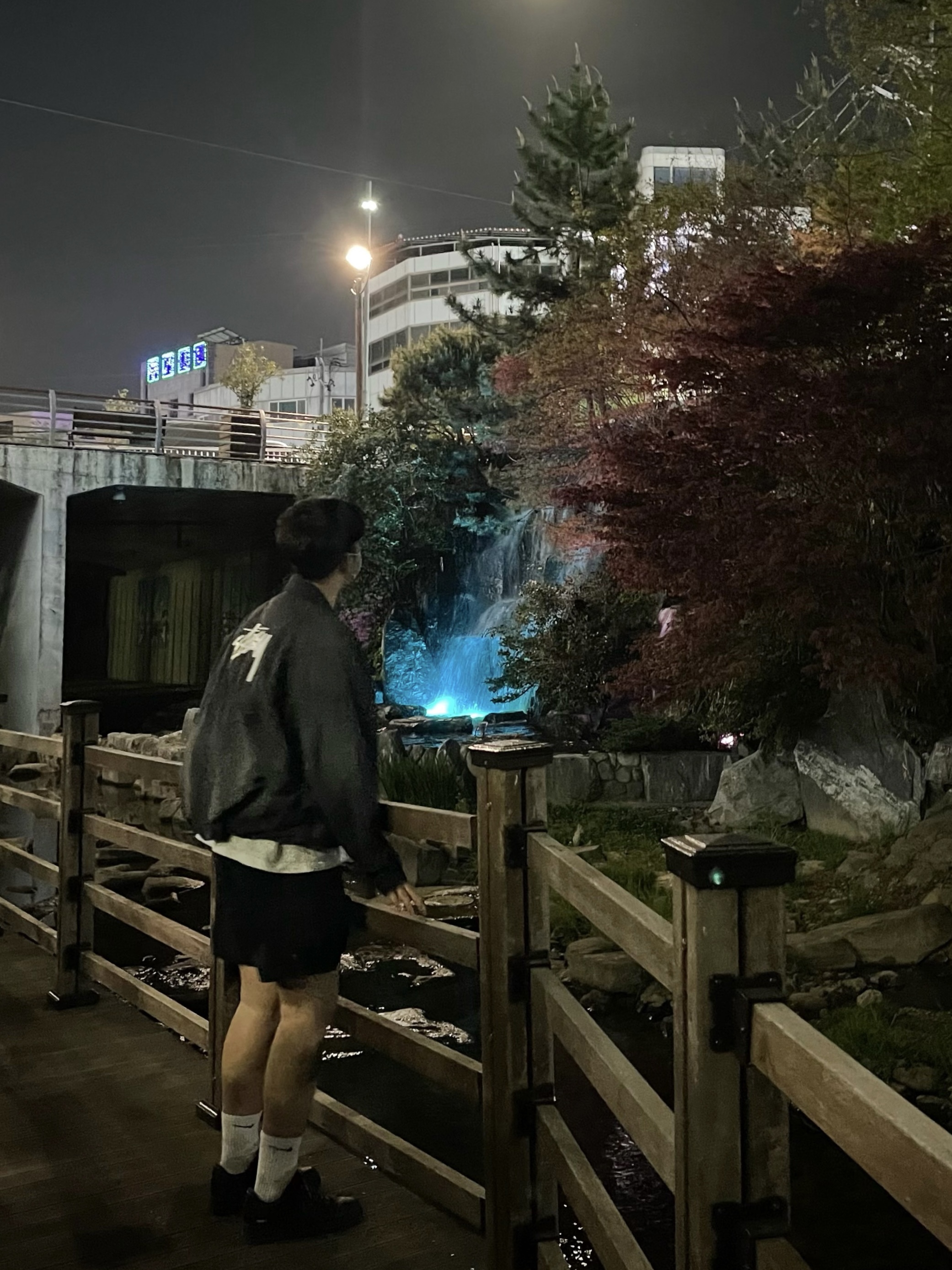 Nike x Stussy Windrunner Jacket Off Noir, Nike ACG Cargo Shorts Black - Asia 착용 스타일