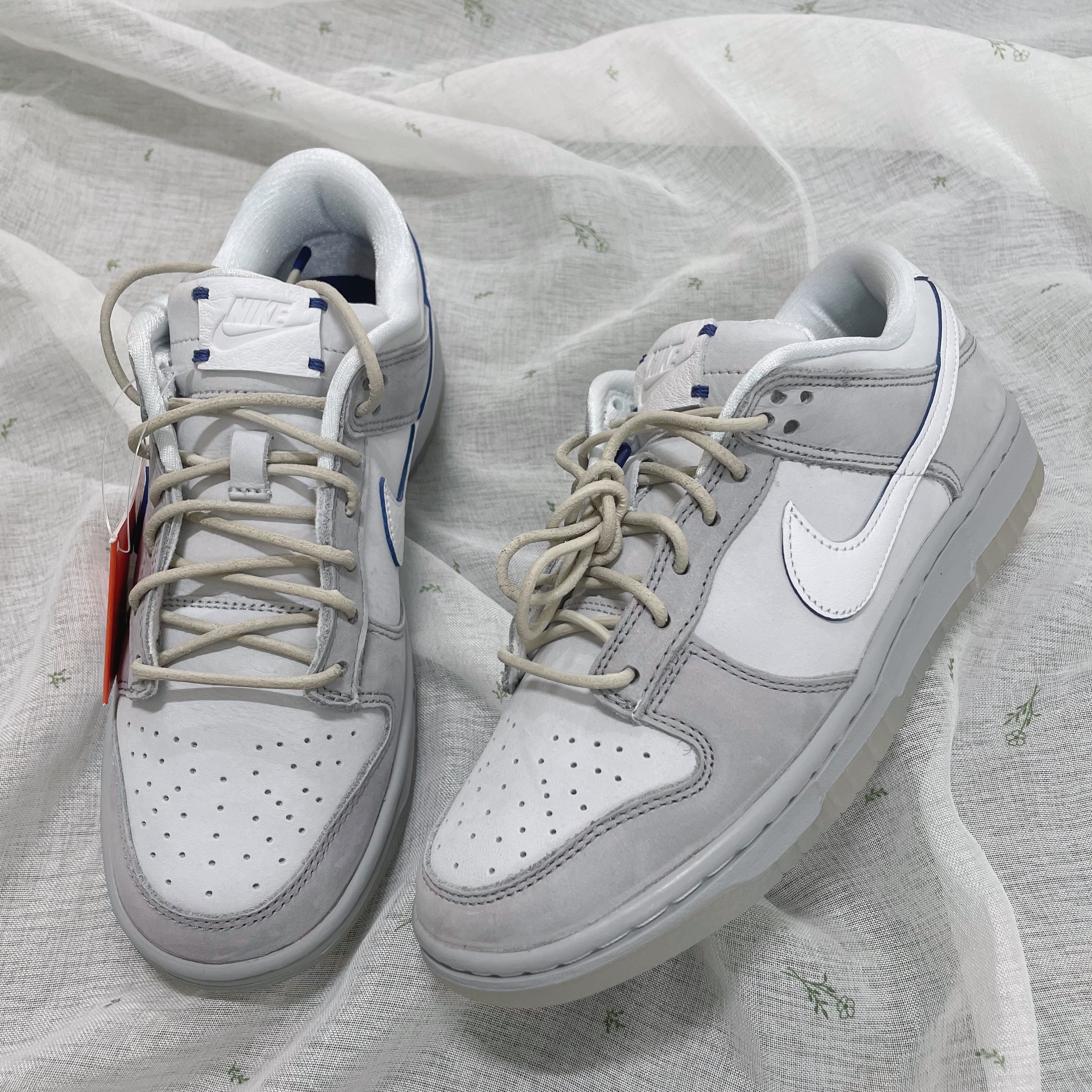 Nike Dunk Low Wolf Grey and Pure Platinum, (GS) Nike Dunk Low Wolf Grey 착용 스타일 - 3