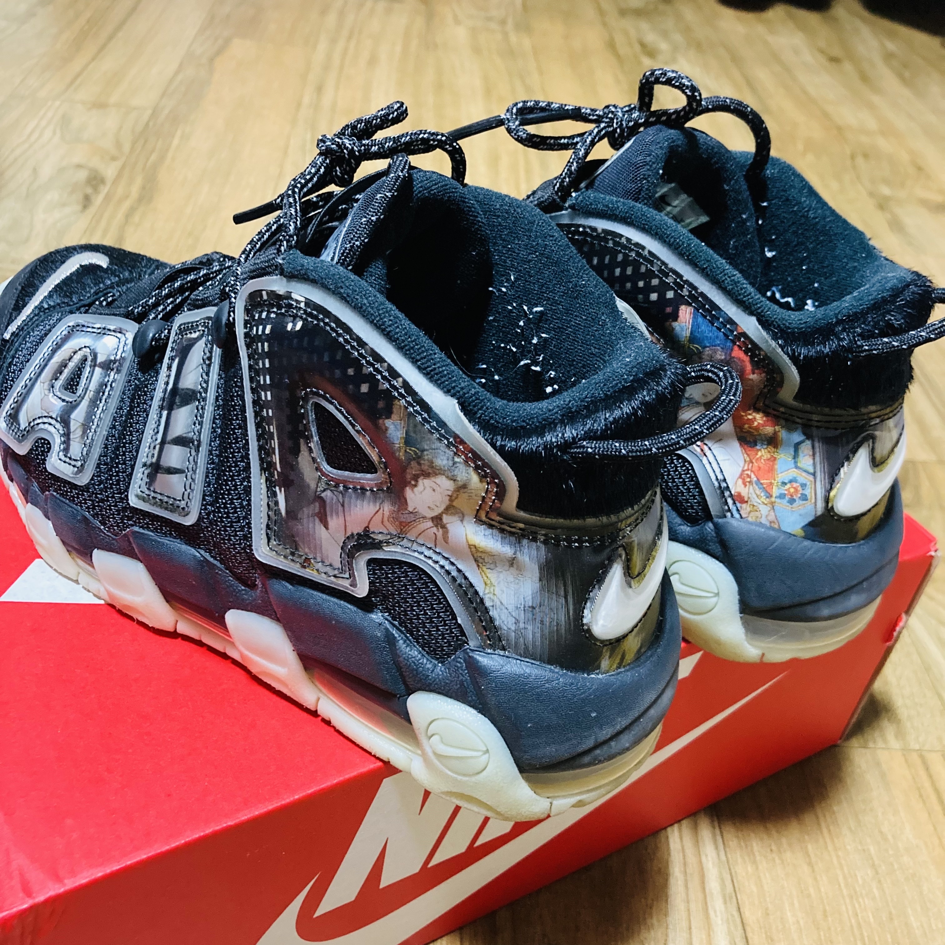 Nike Air More Uptempo Utagawa Kuniyoshi 착용 스타일 - 3