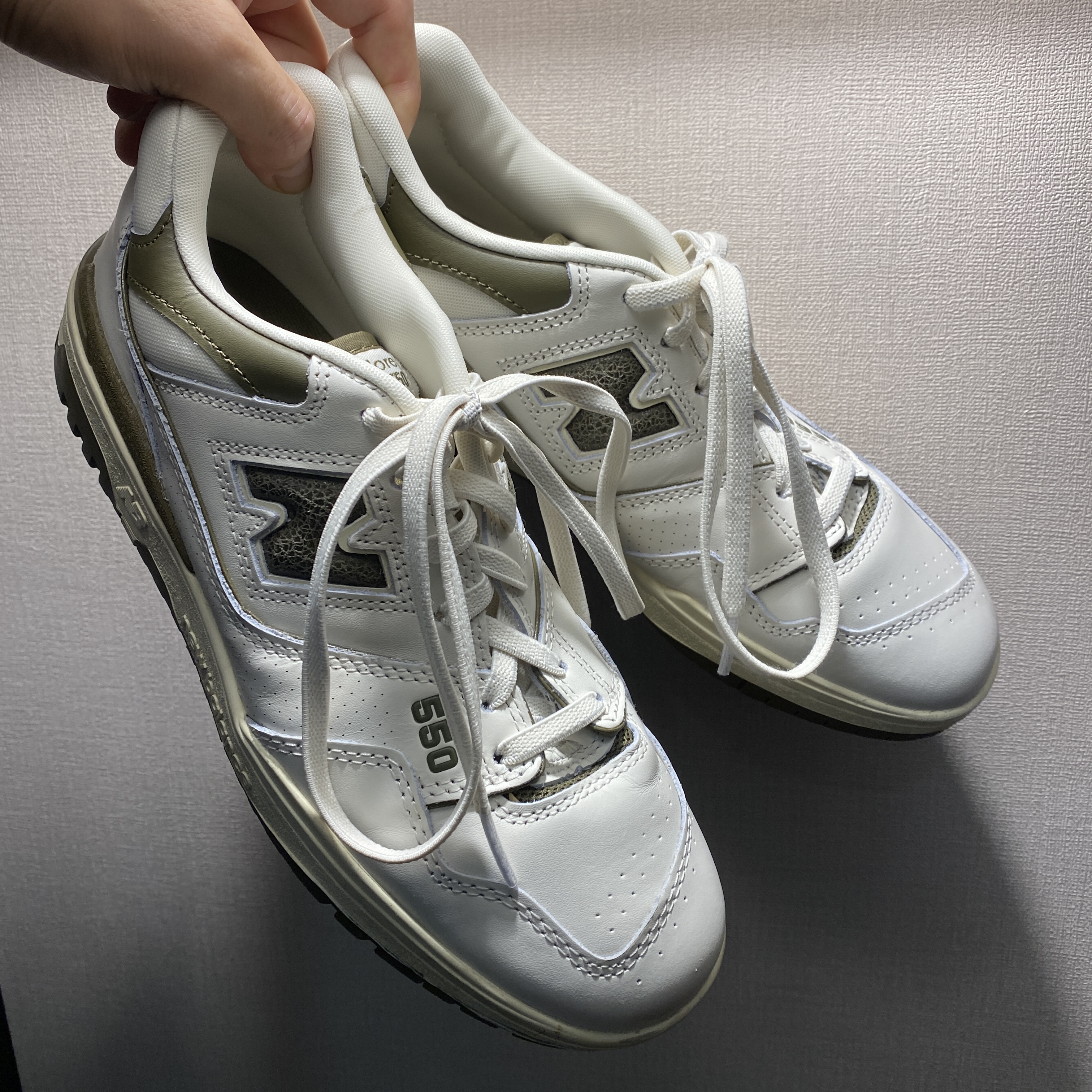 New Balance x Aime Leon Dore 550 Olive 착용 스타일