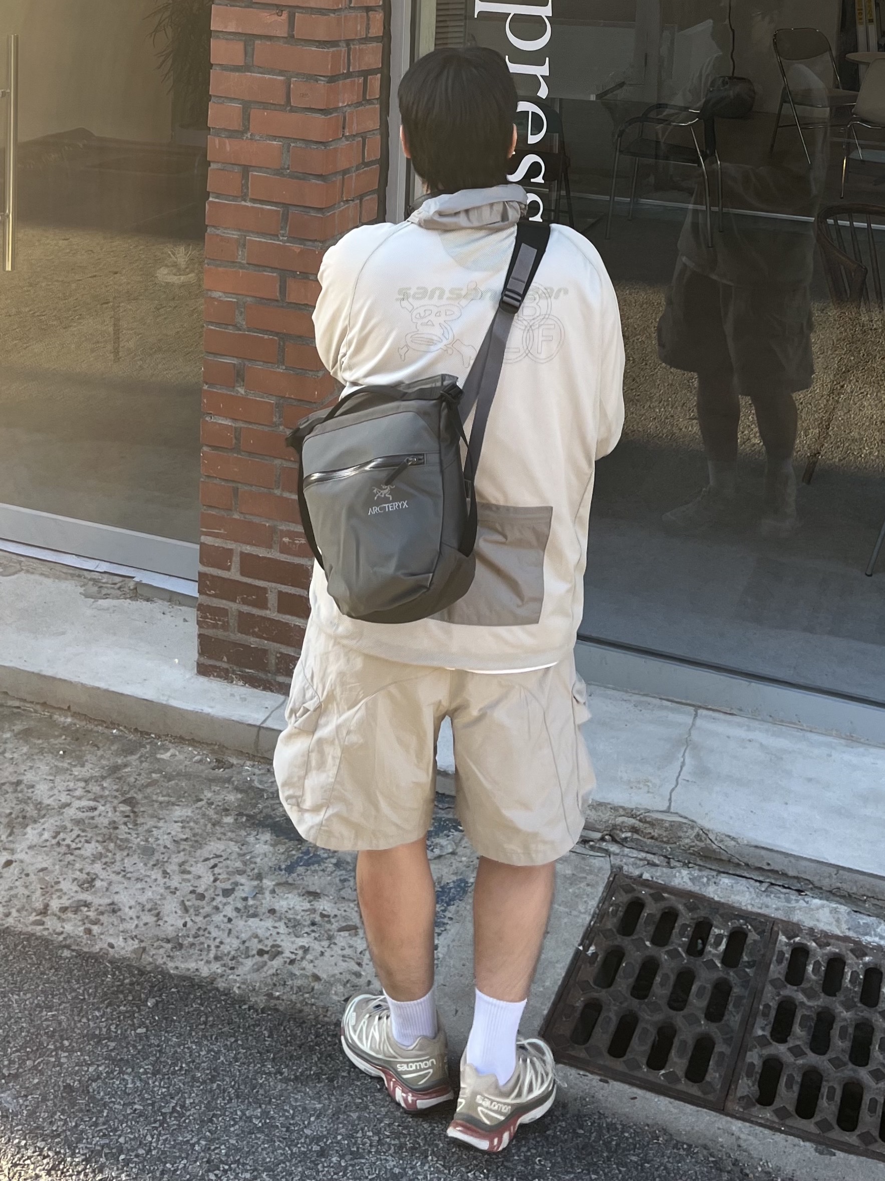 Salomon XT-6 ADV Safari, Sansan Gear Sansan BLF Mesh Jacket Beige - 22SS 착용 스타일