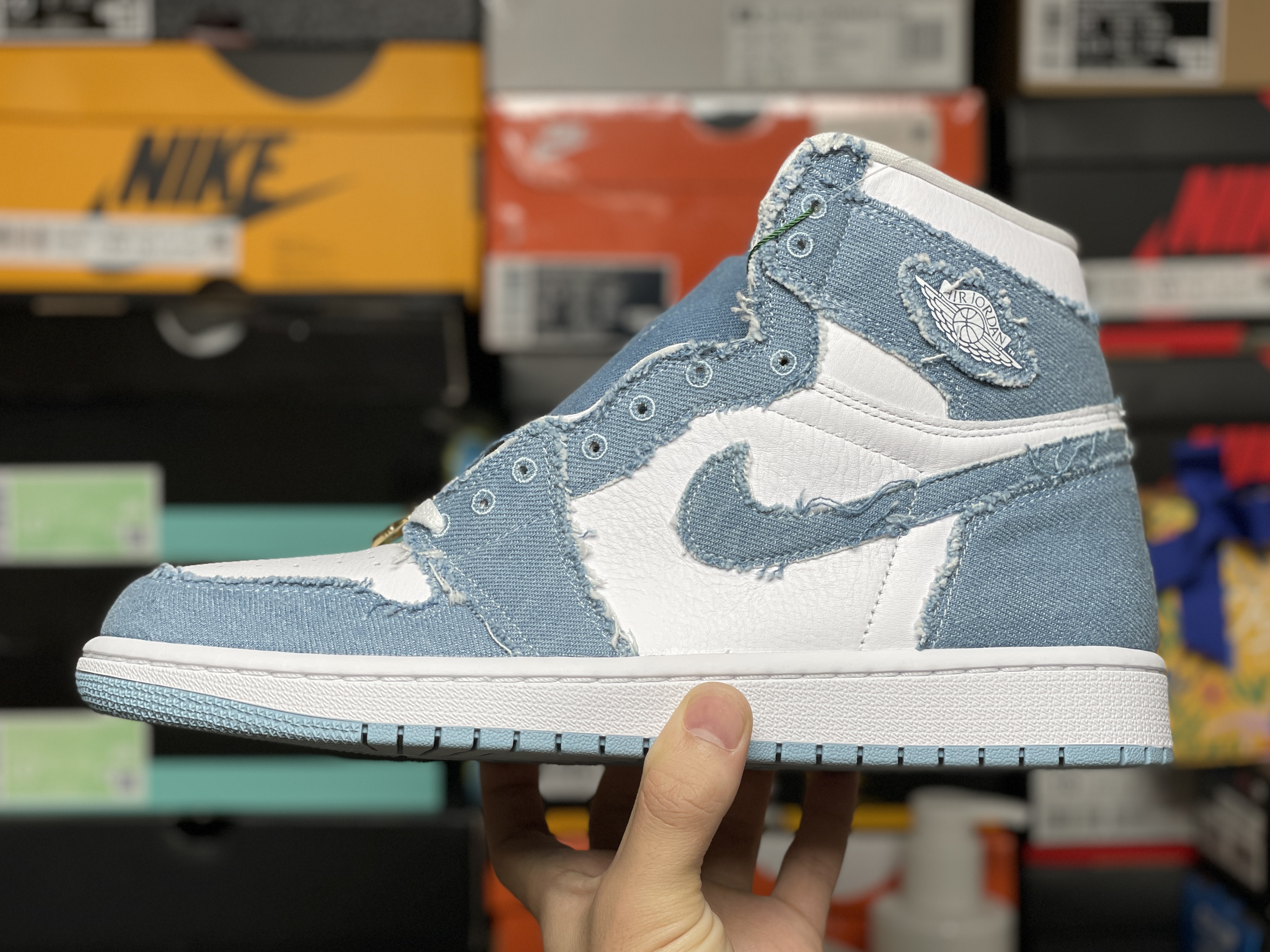 (W) Jordan 1 Retro High OG Denim 착용 스타일