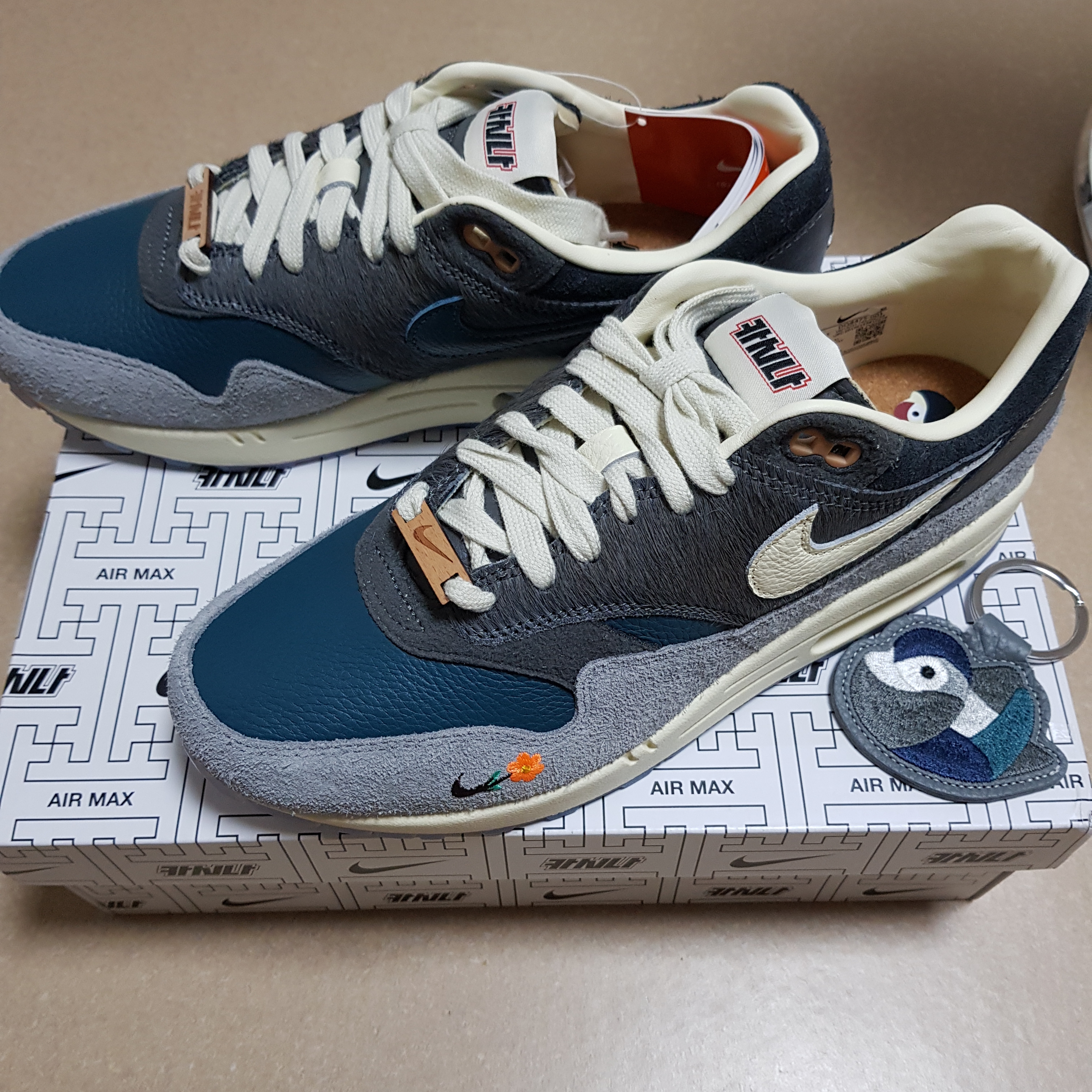 Nike x Kasina Air Max 1 SP Won-Ang Particle Grey 착용 스타일 - 2