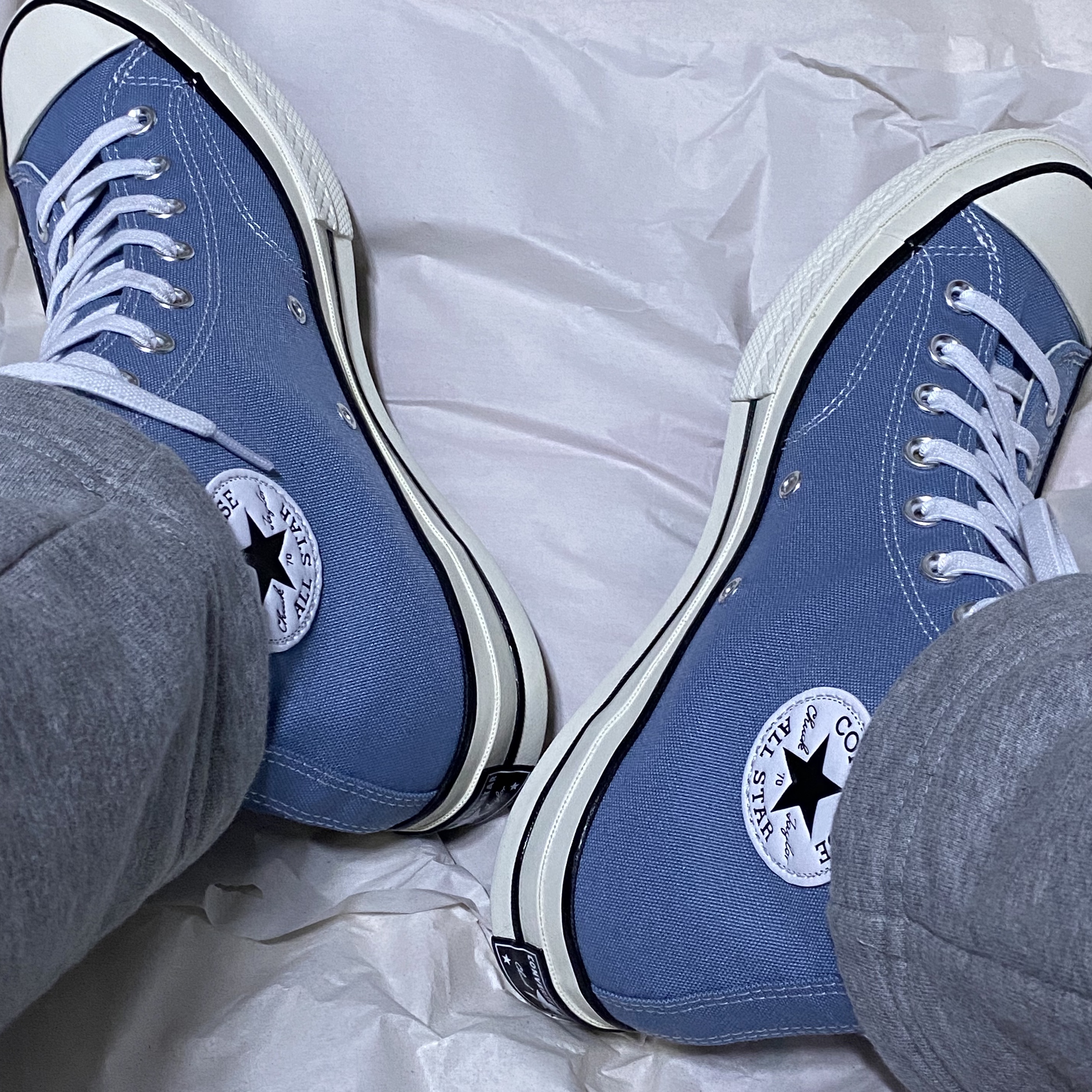 Converse Chuck 70 High Indigo Oxide 착용 스타일 - 2