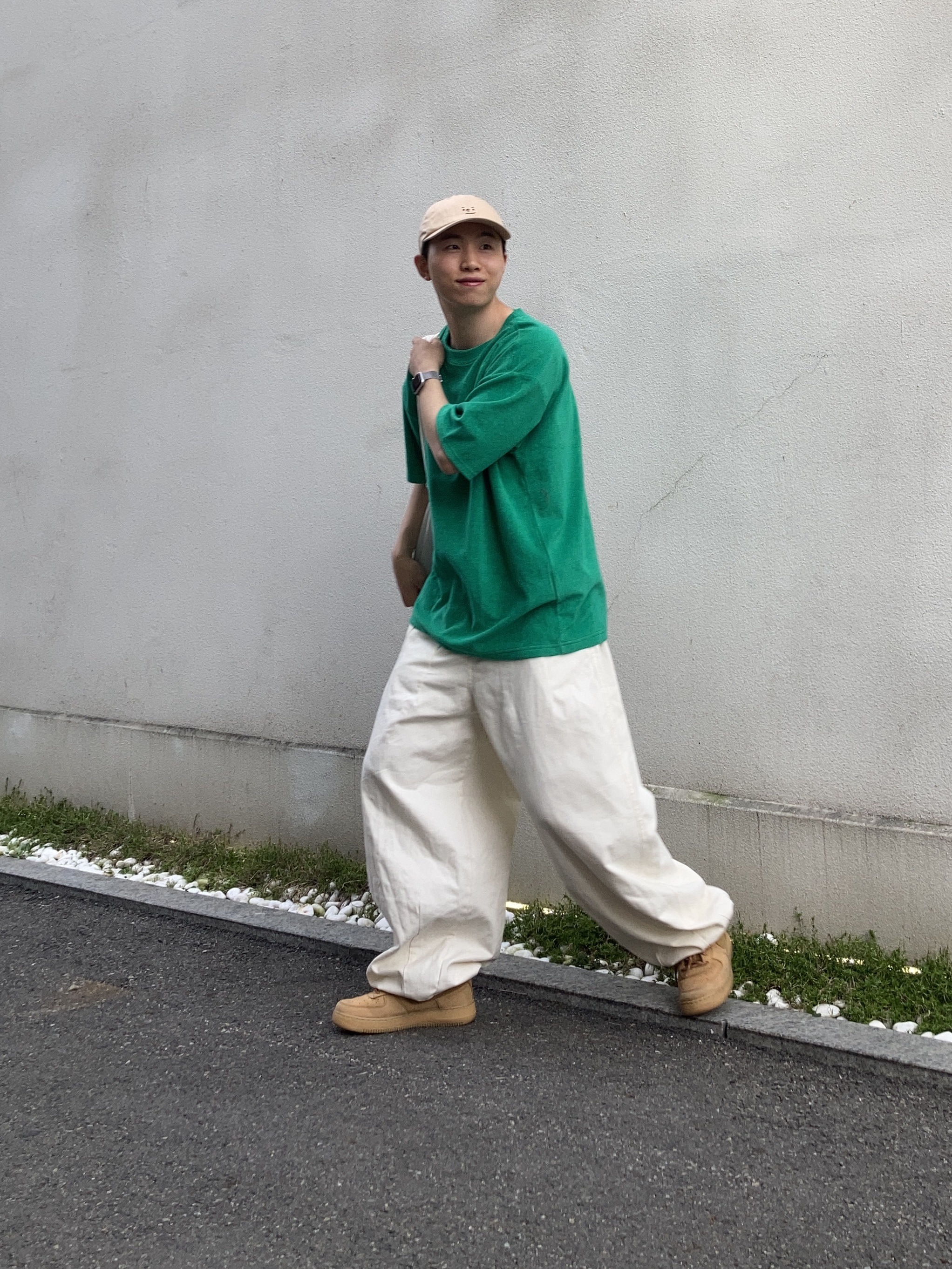 Nike Air Force 1 '07 WB Flax 착용 스타일 - 1