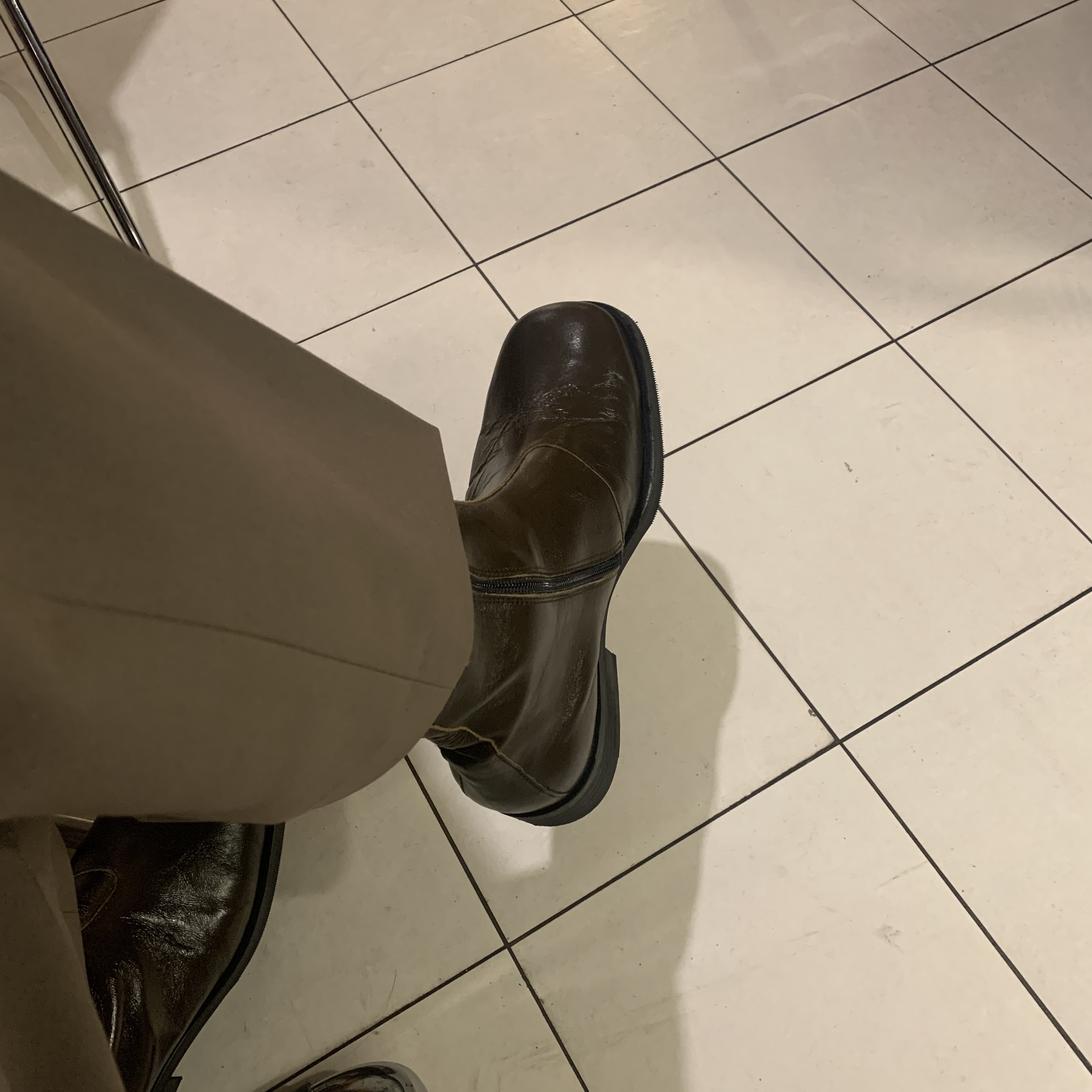Our Legacy Camion Boot Olive Leather 착용 스타일
