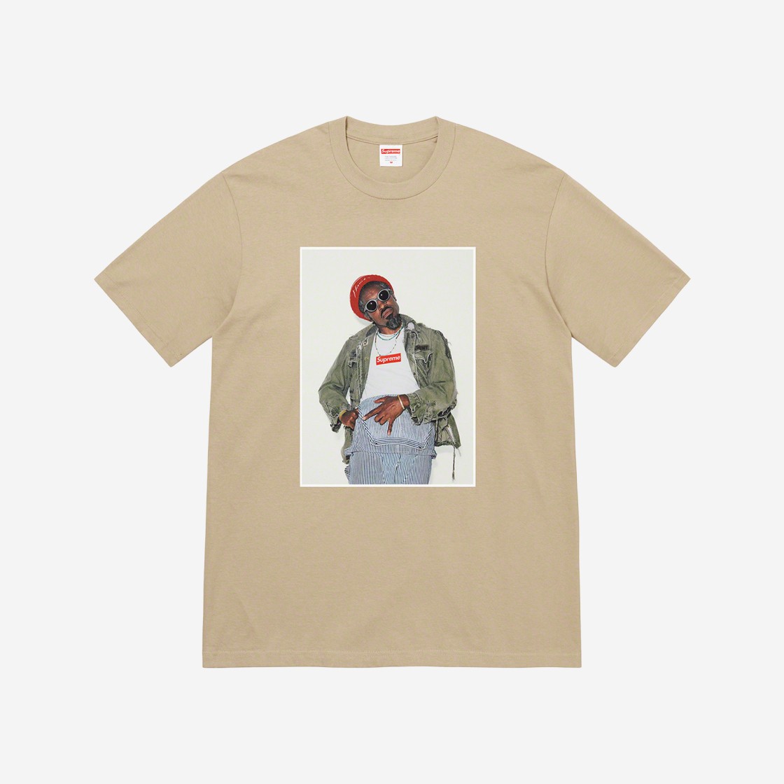 Supreme Andre 3000 T-Shirt Stone - 22FW 상세 이미지 1