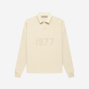 Essentials 1977 Henley Rugby Long Sleeve Polo Egg Shell - 22FW