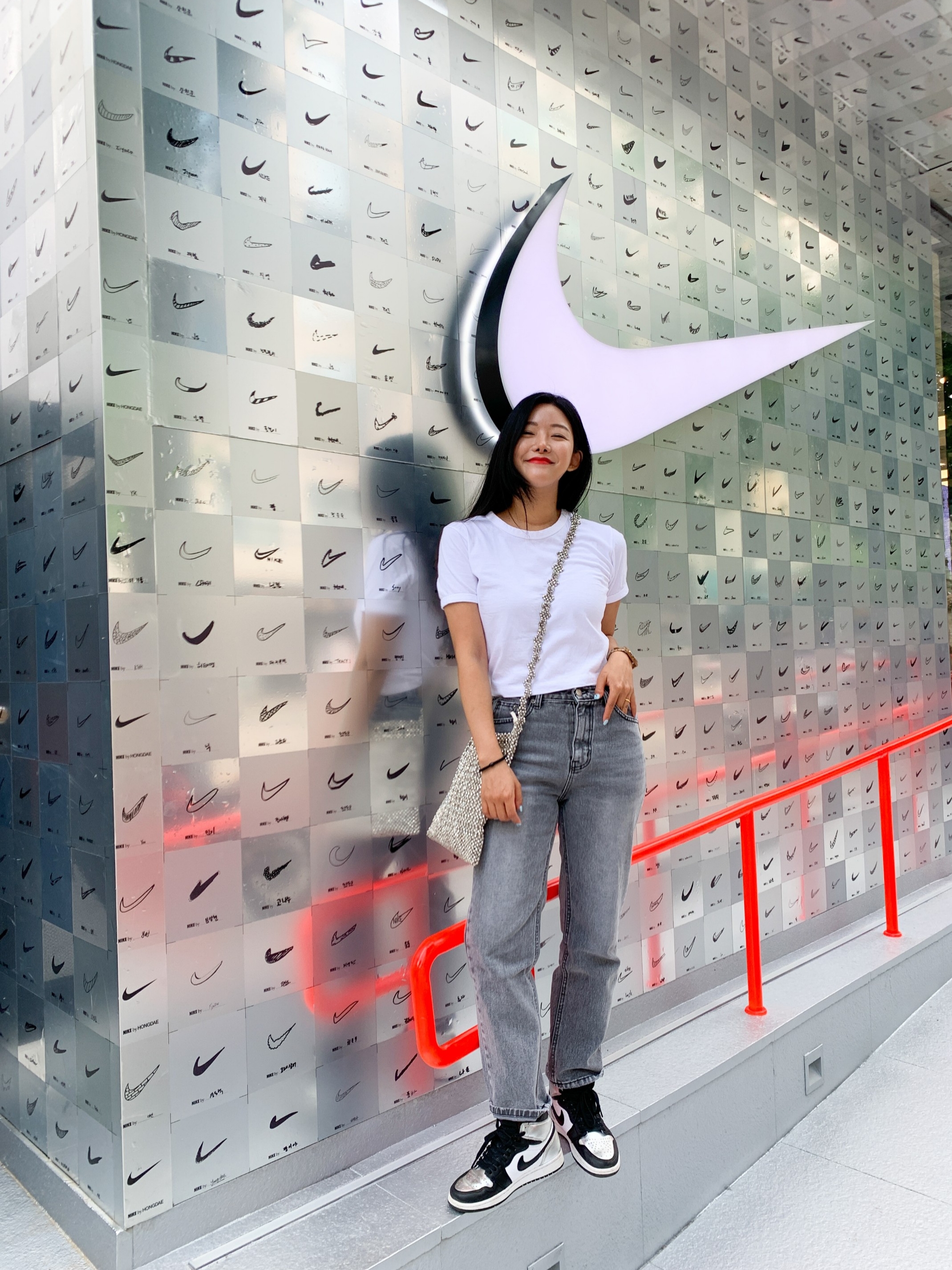 (W) Jordan 1 Retro High OG Silver Toe, (PS) Jordan 1 Retro High Silver Toe 착용 스타일 - 1