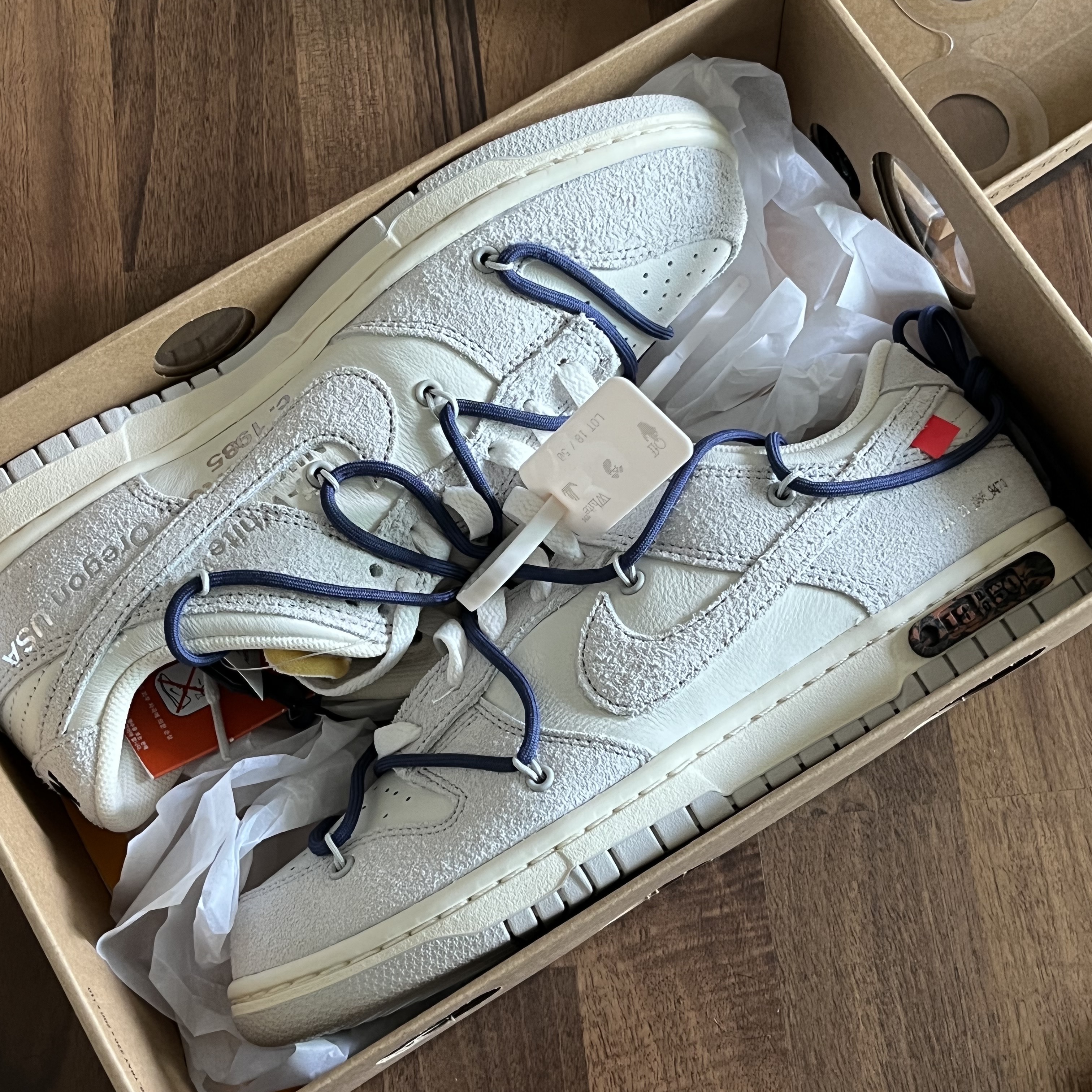 Nike x Off-White Dunk Low The 50 - Lot 18 착용 스타일