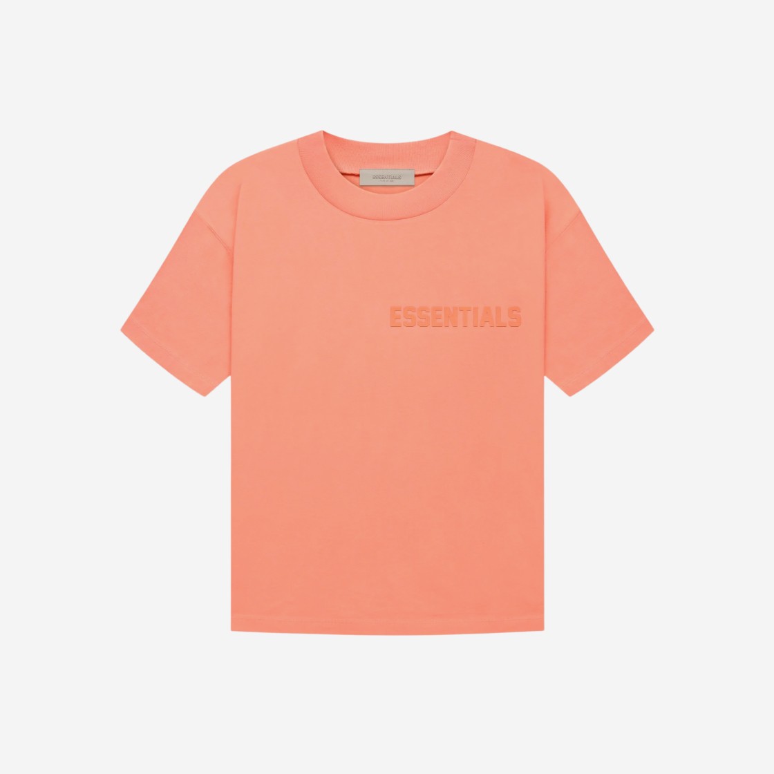 (W) Essentials Short Sleeve T-Shirt Coral - 22FW 상세 이미지 1