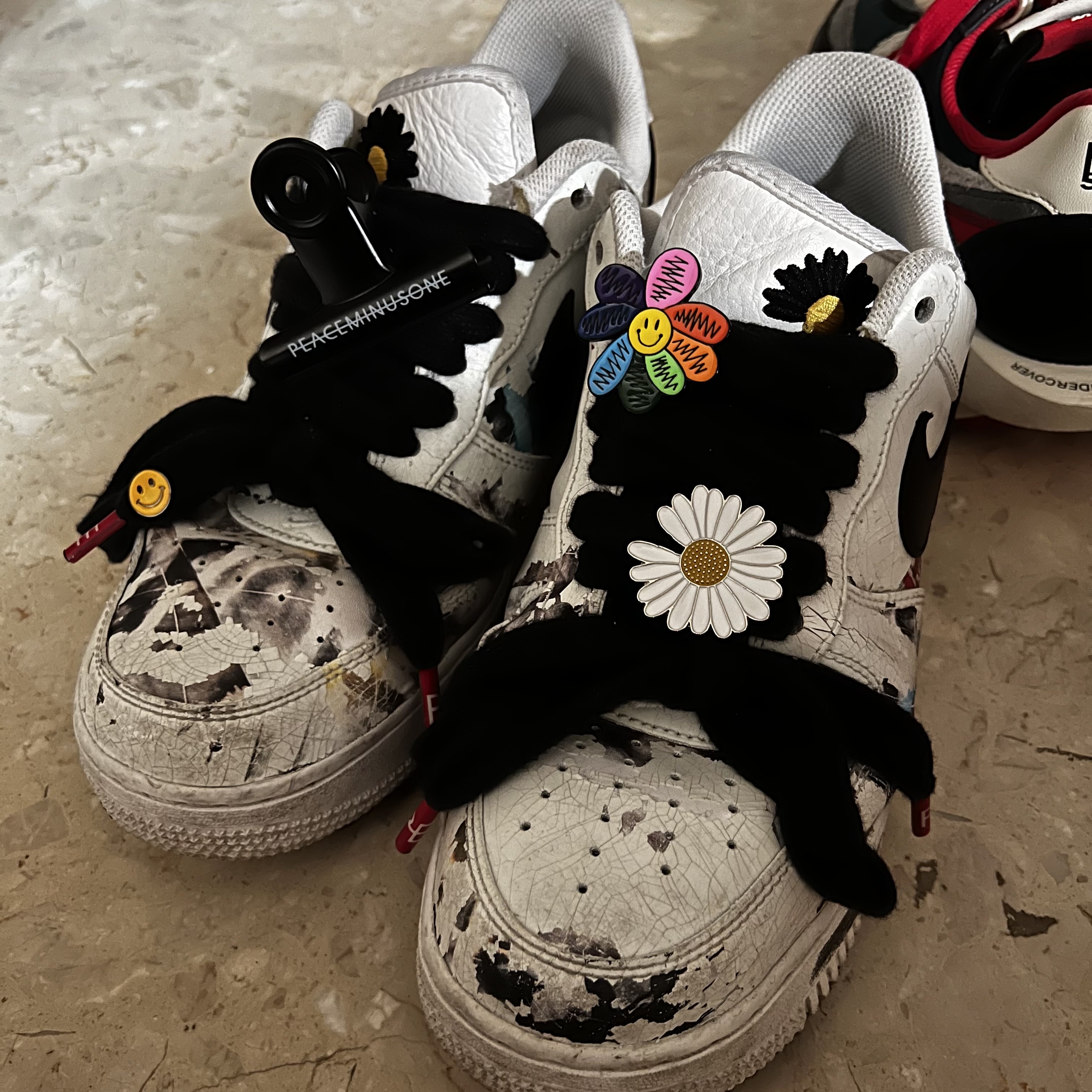Nike x Peaceminusone Air Force 1 Low Para-Noise 2.0 착용 스타일