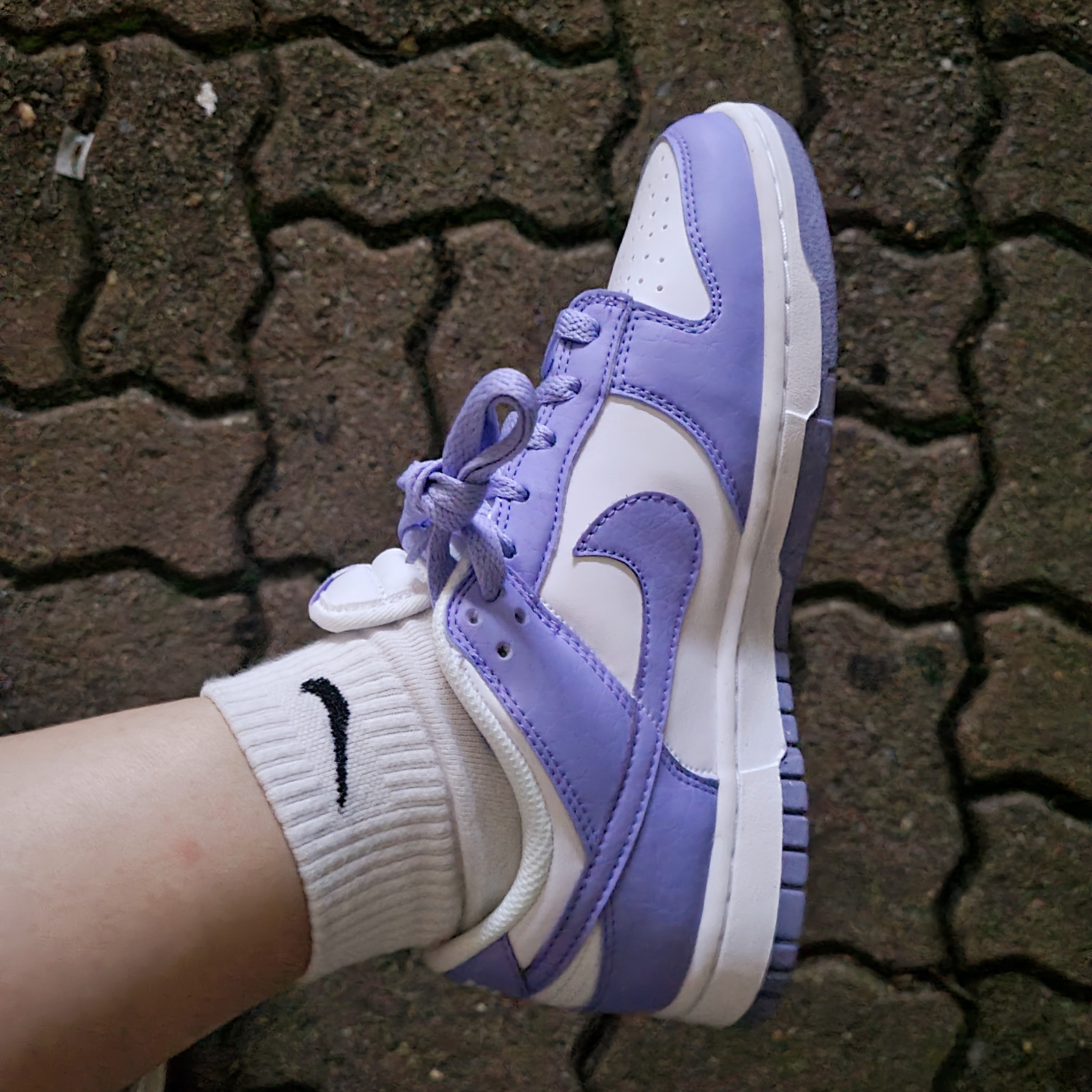 (W) Nike Dunk Low Next Nature Lilac 착용 스타일