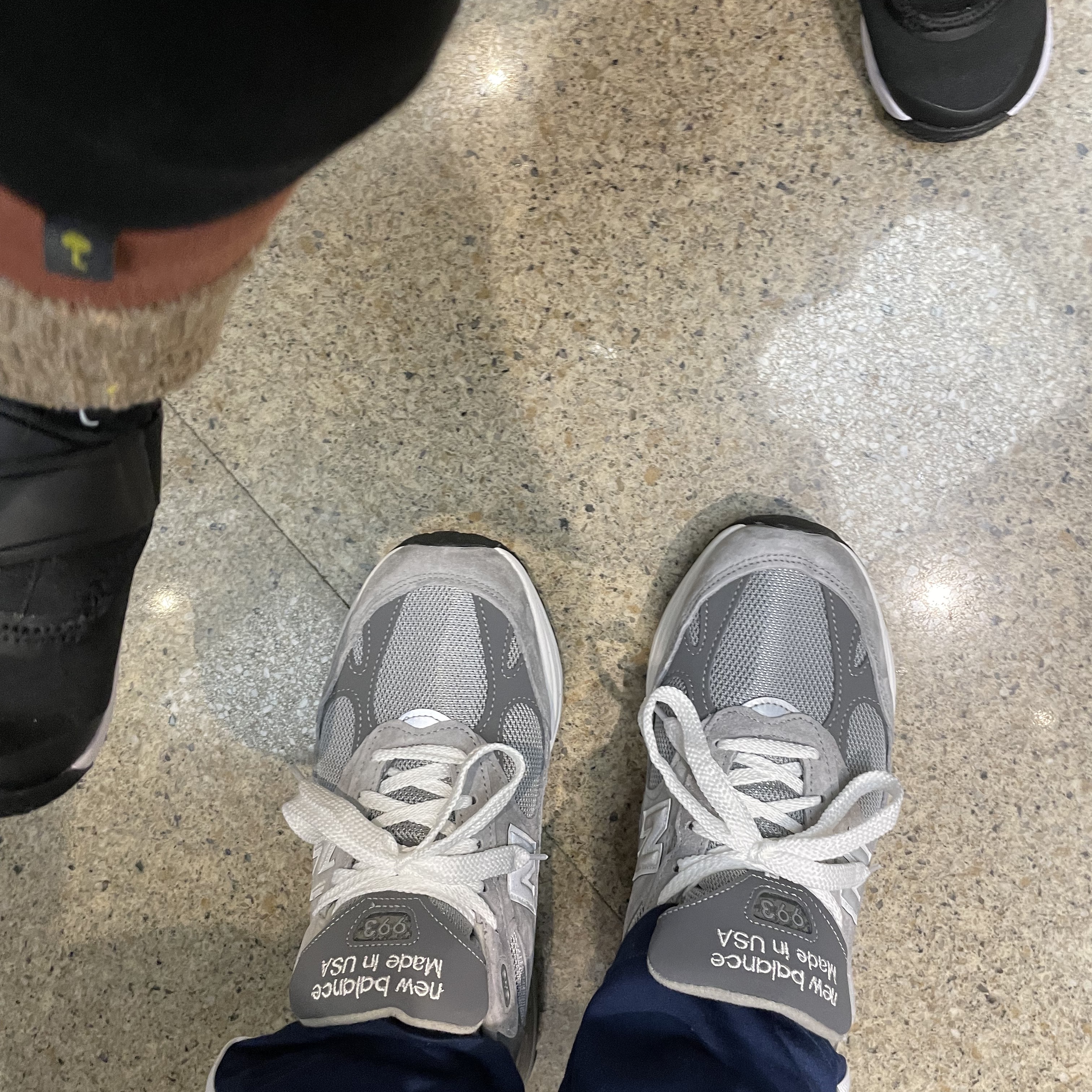 New Balance 993 Made in USA Grey - D Standard 착용 스타일
