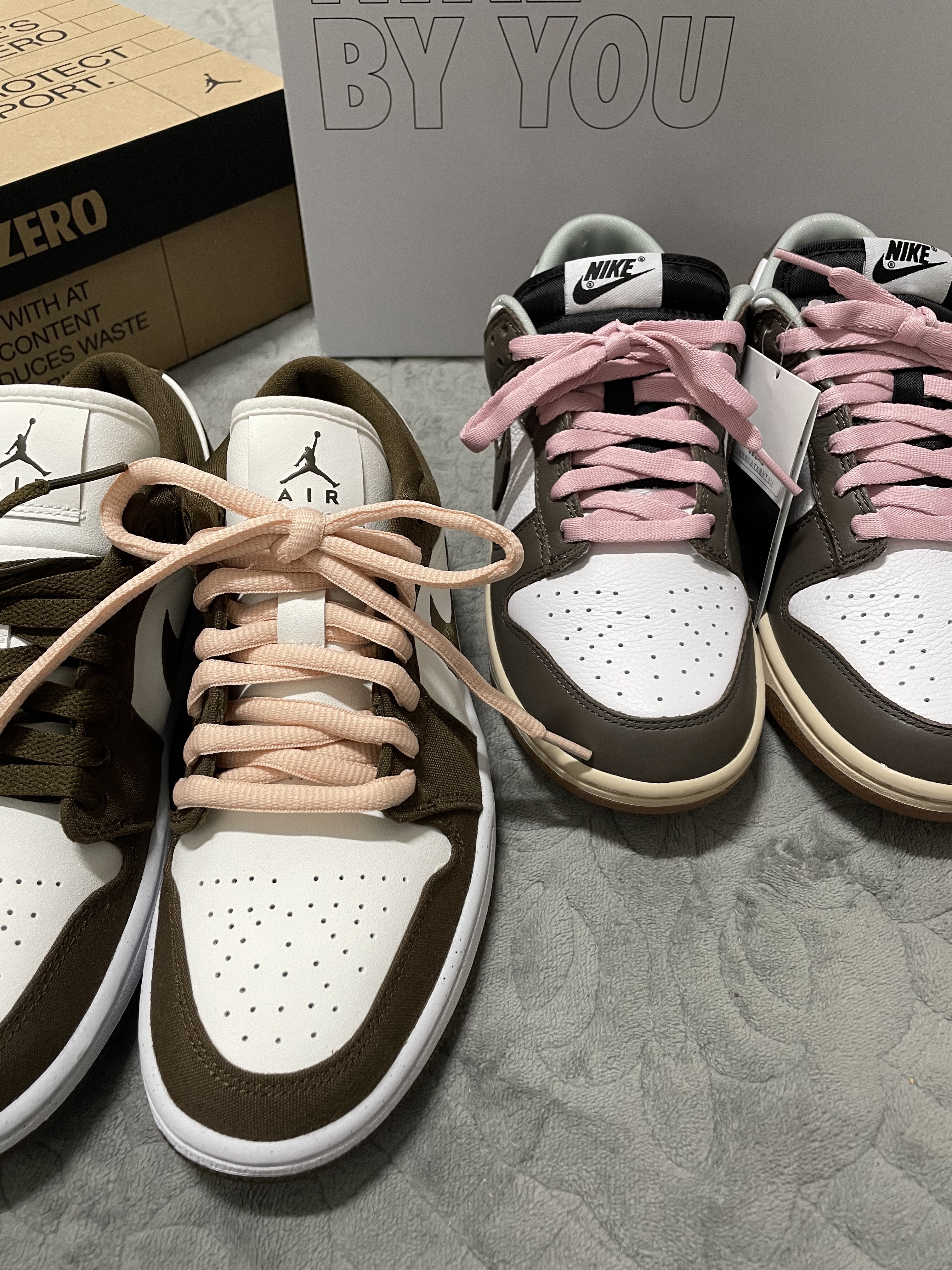 (W) Jordan 1 Low SE Light Olive 착용 스타일 - 2