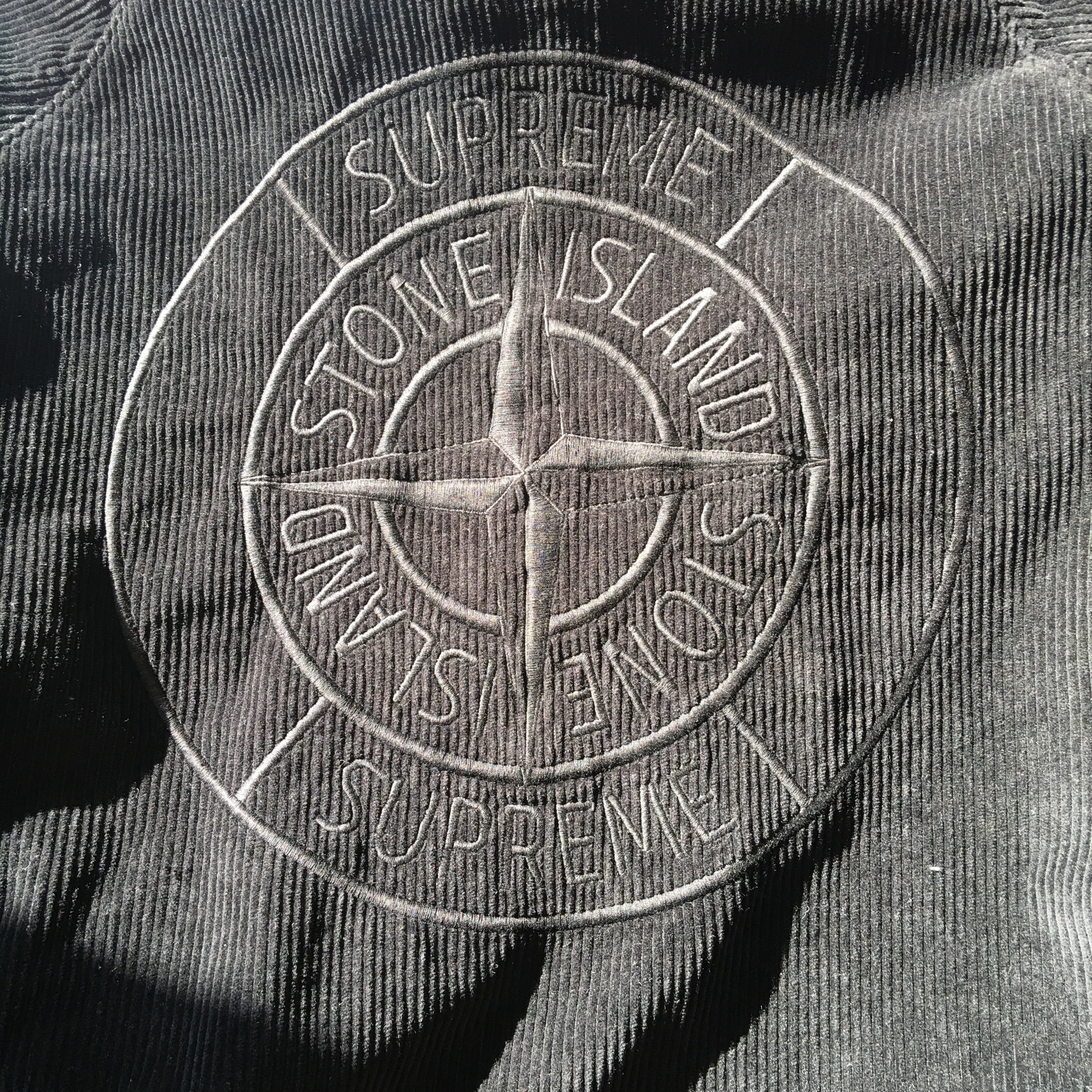 Supreme x Stone Island Corduroy Jacket Black - 20FW 착용 스타일 - 3