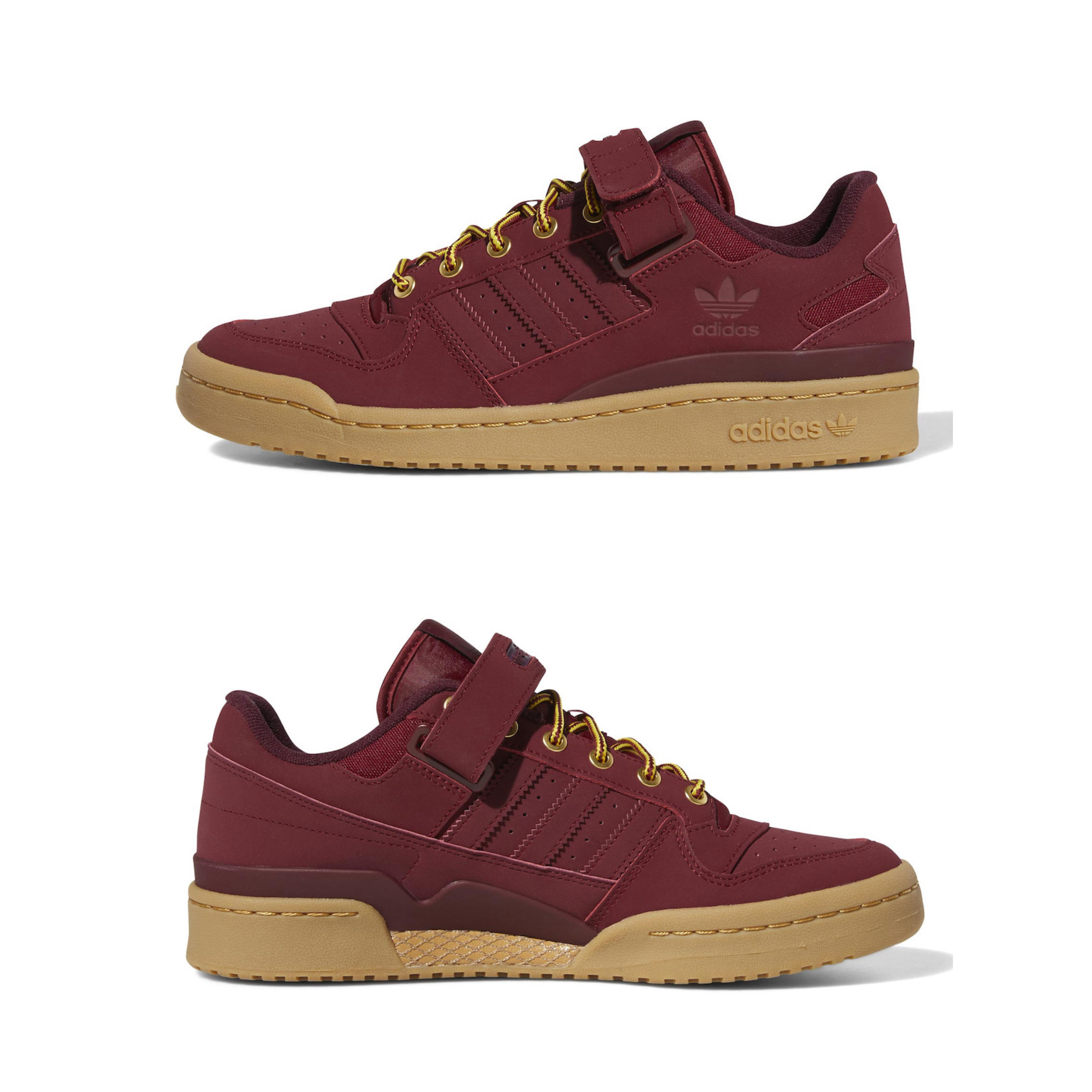 Adidas x Human Made Forum Low Grey Burgundy, Adidas Campus Collegiate Burgundy 착용 스타일 - 3