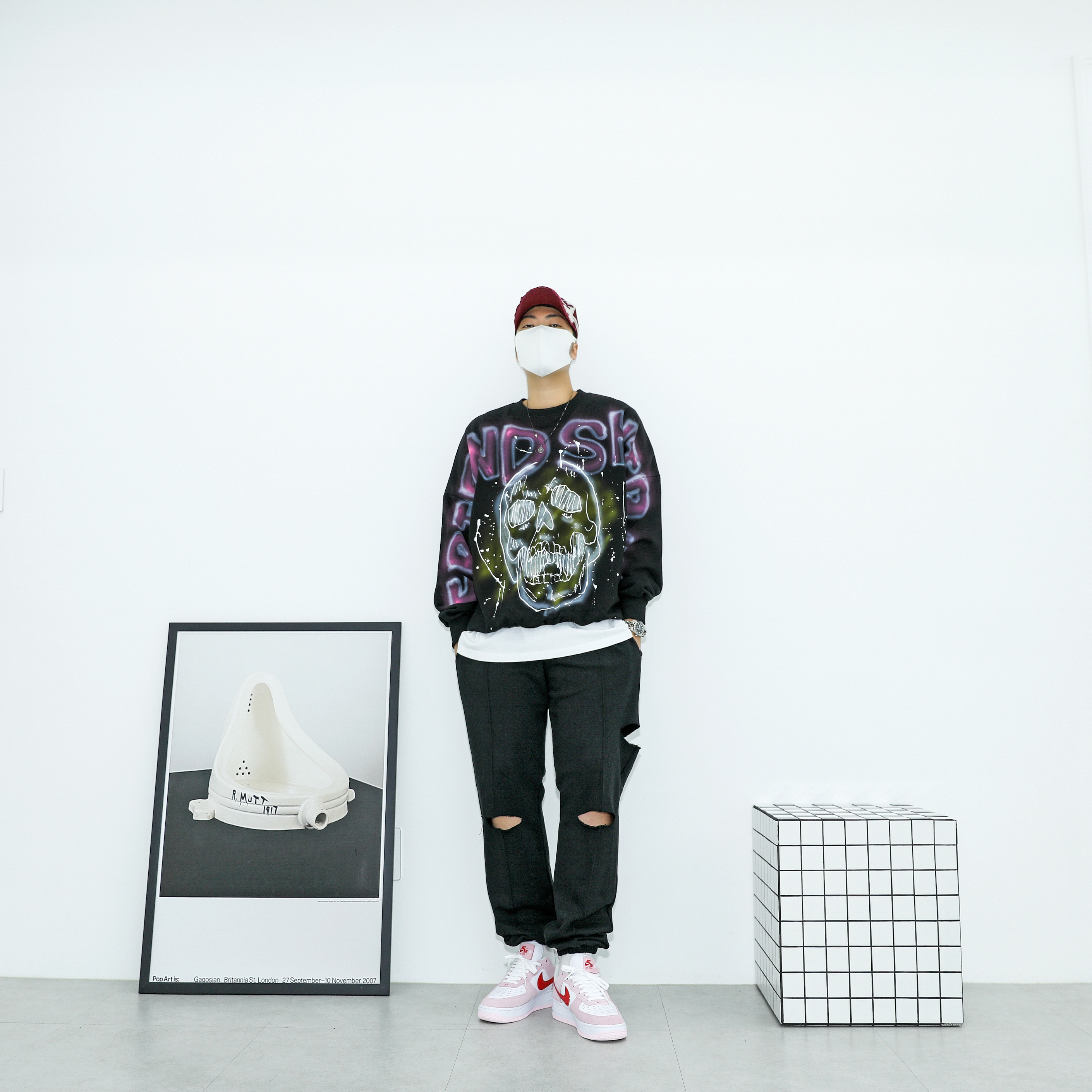 Nike Air Force 1 '07 QS Valentine's Day 착용 스타일 - 2