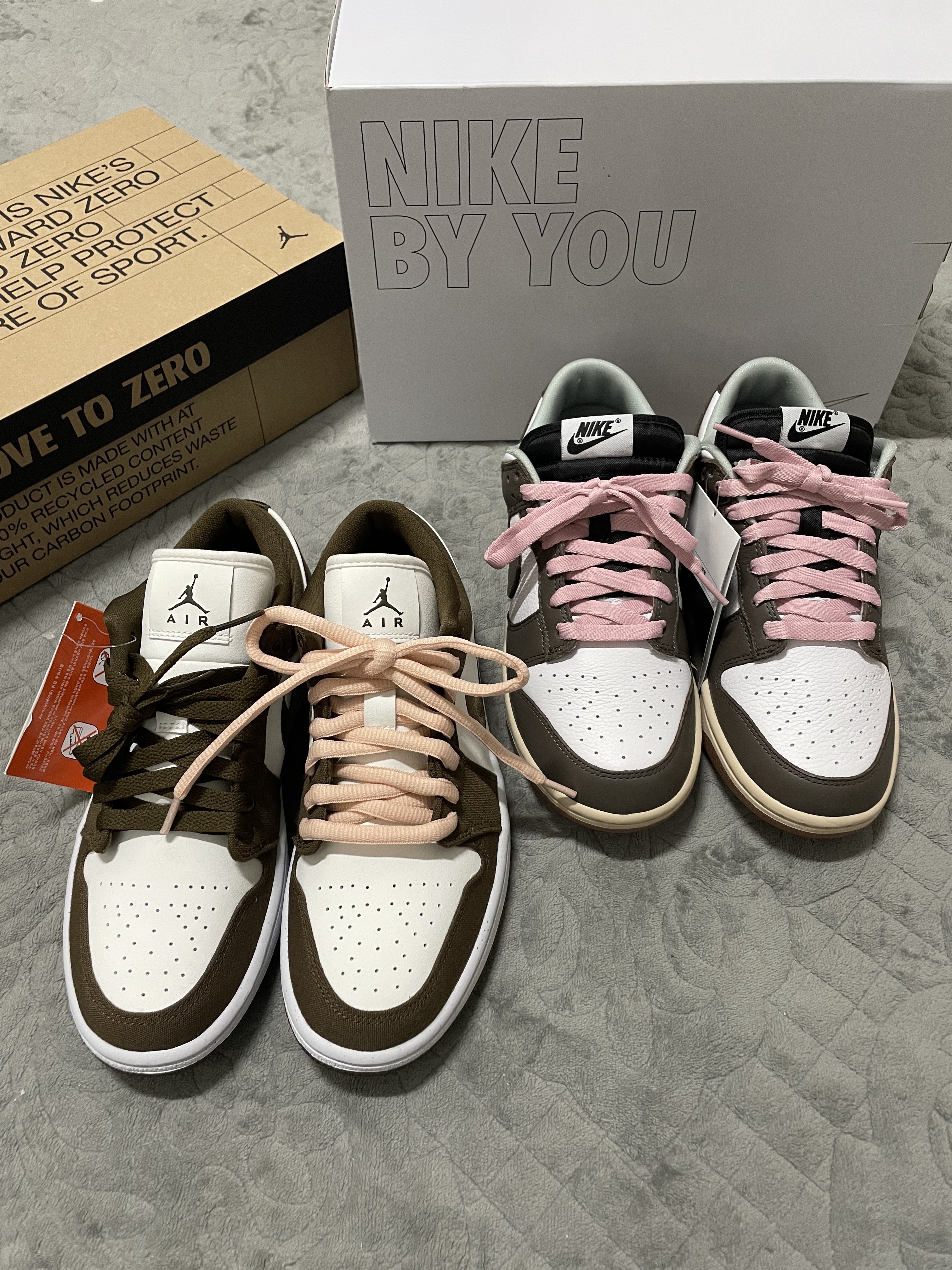 (W) Jordan 1 Low SE Light Olive 착용 스타일 - 1