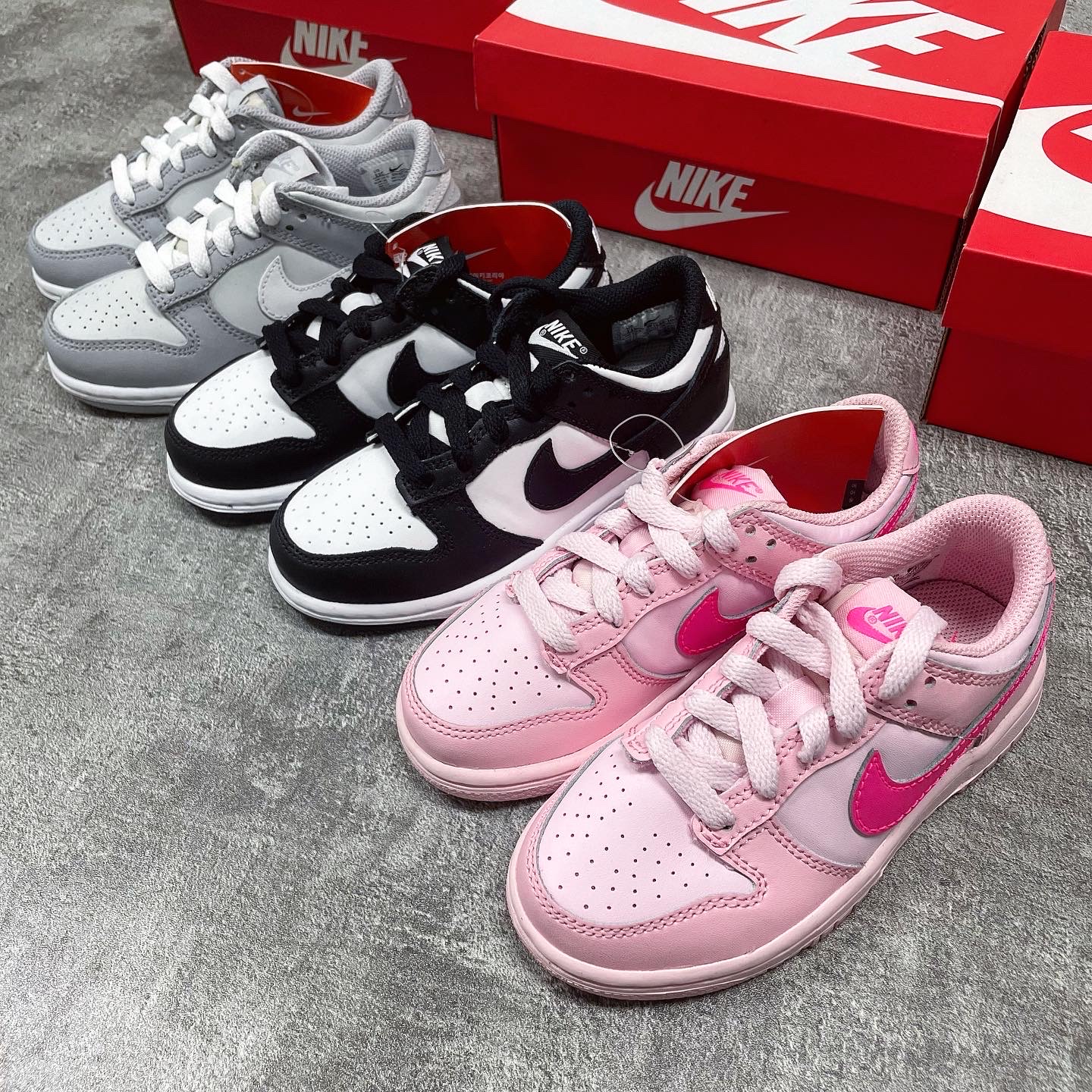 (PS) Nike Dunk Low Wolf Grey, (PS) Nike Dunk Low Black 착용 스타일 - 1