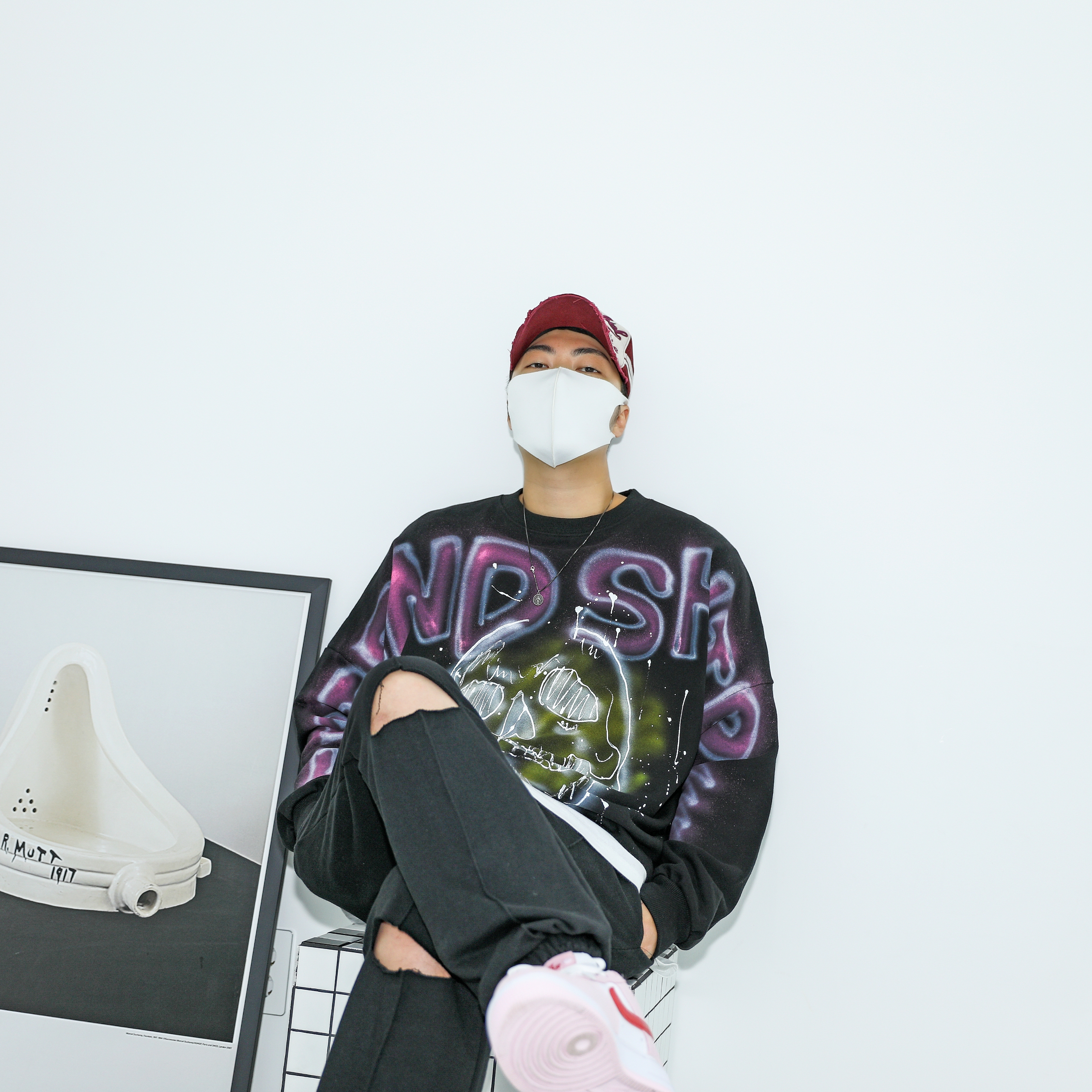 Nike Air Force 1 '07 QS Valentine's Day 착용 스타일 - 1