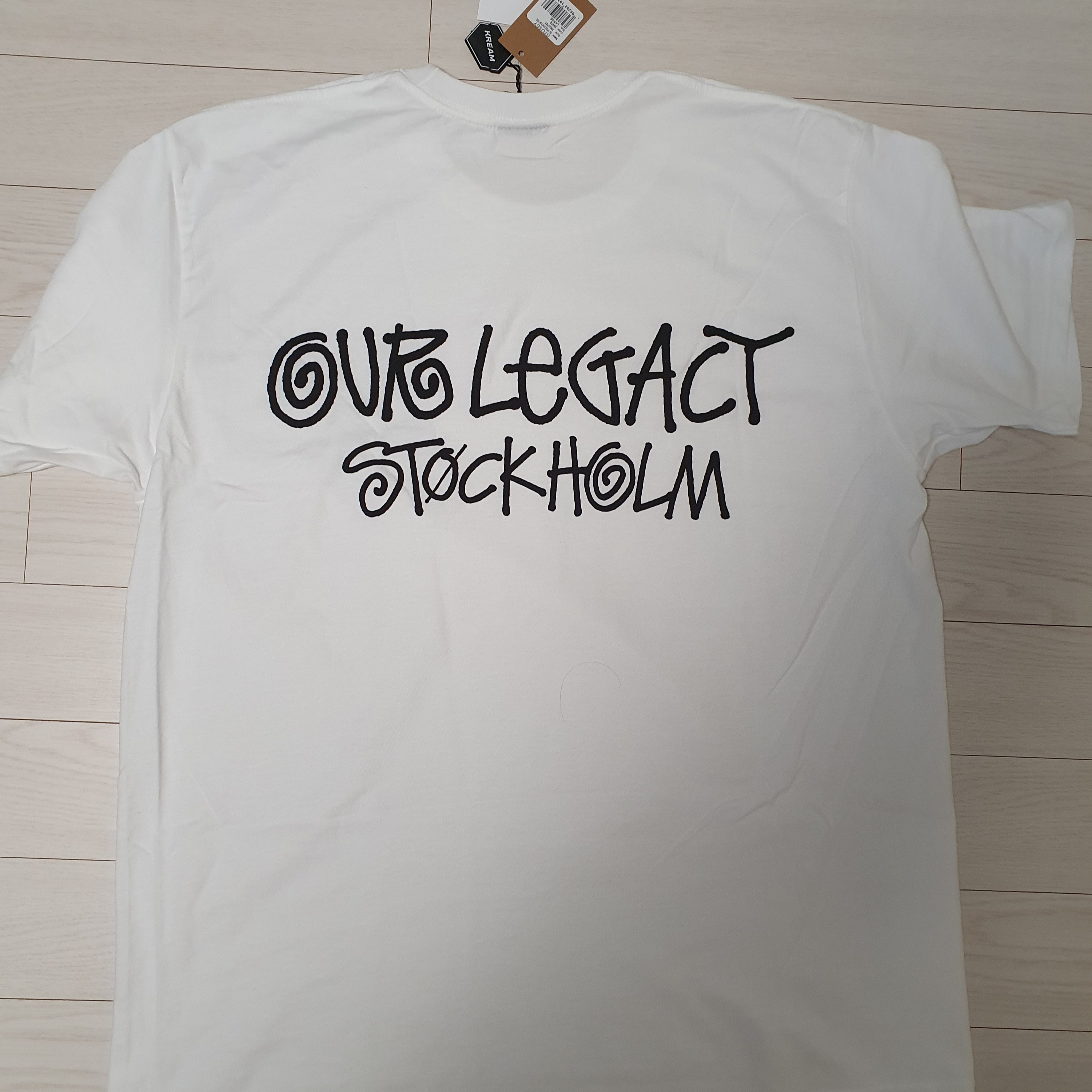 Stussy x Our Legacy x Denim Tears Stockholm T-Shirt White 착용 스타일