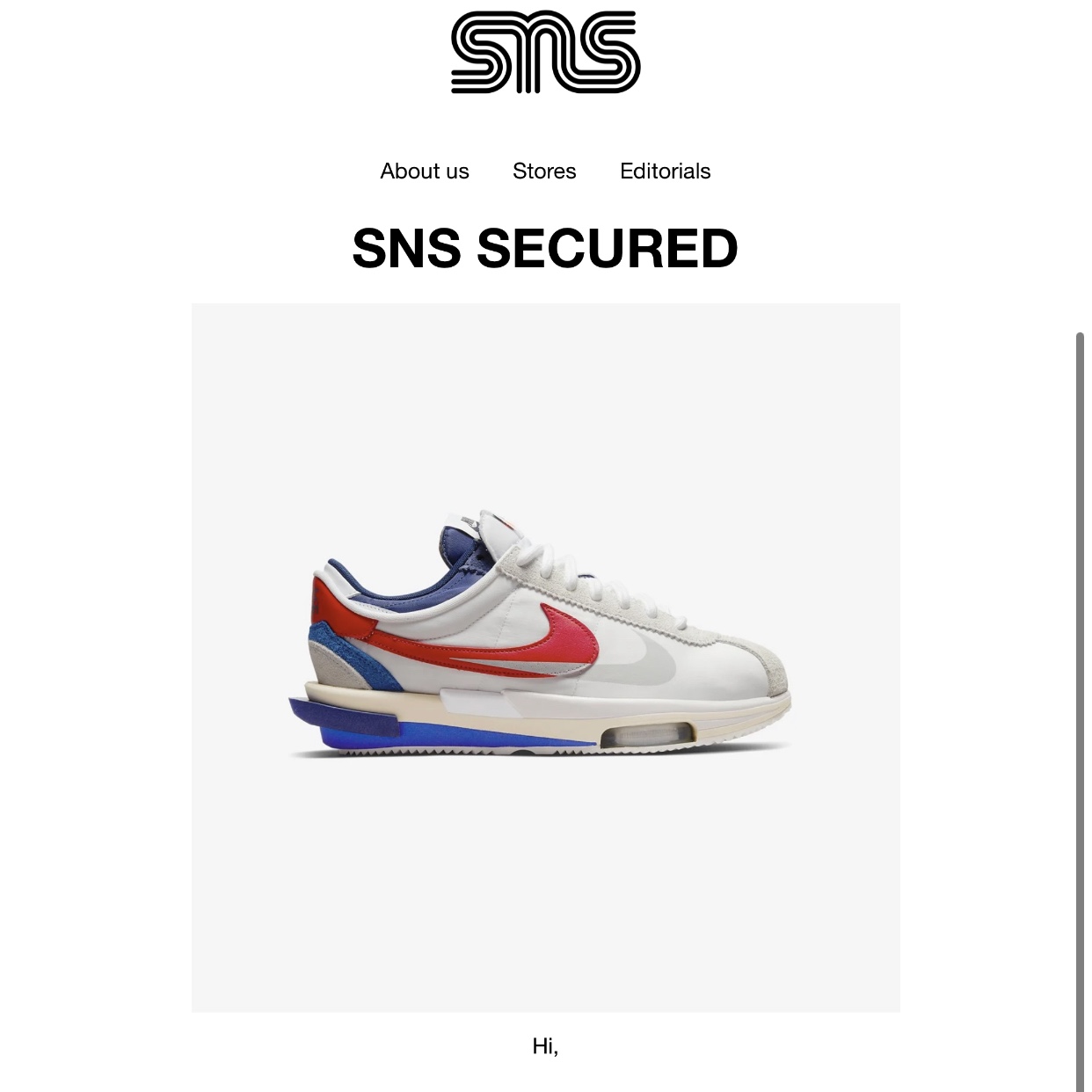 Nike x Sacai Zoom Cortez SP White and University Red 착용 스타일