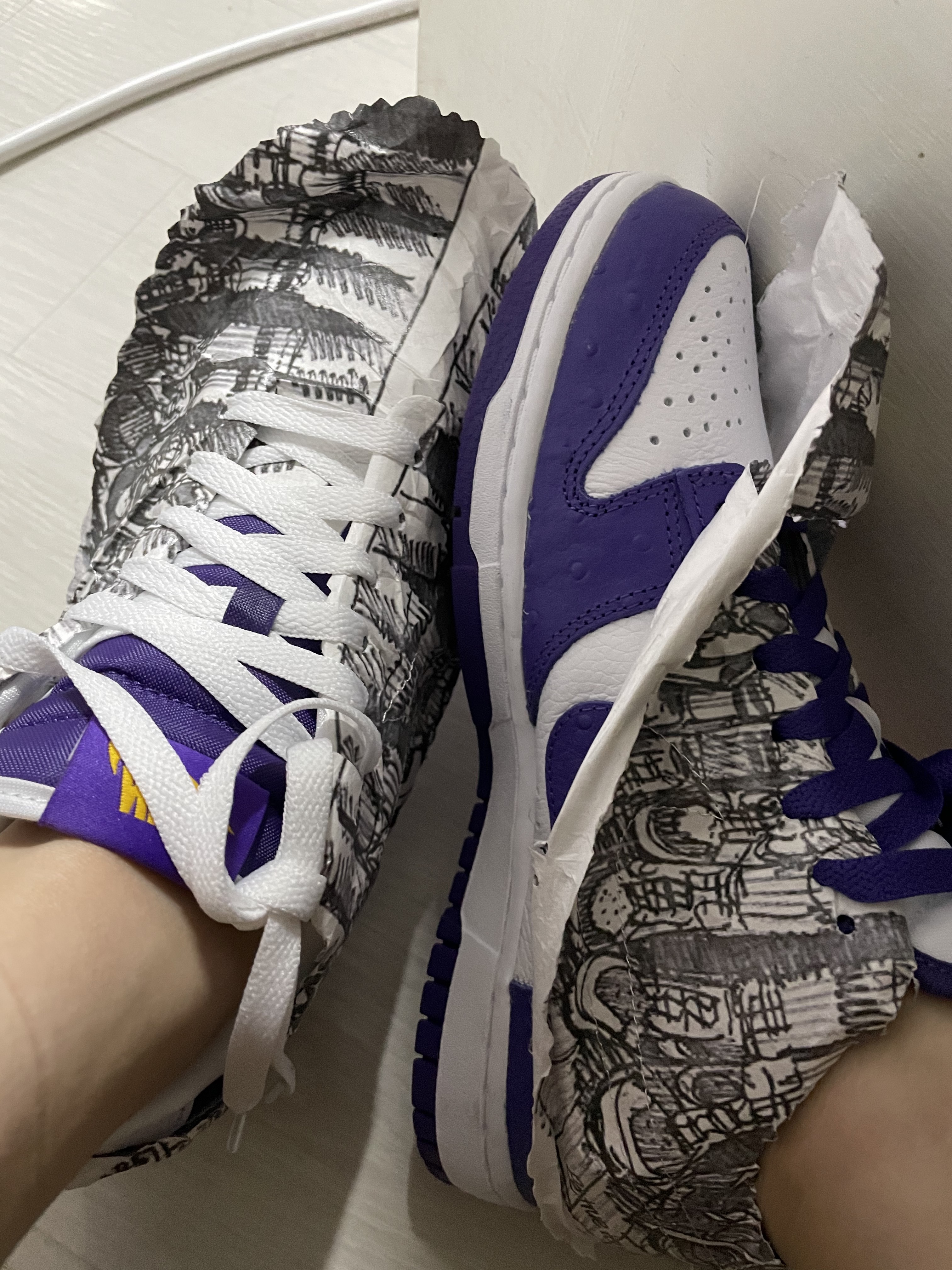 (W) Nike Dunk Low SE Flip 착용 스타일 - 3
