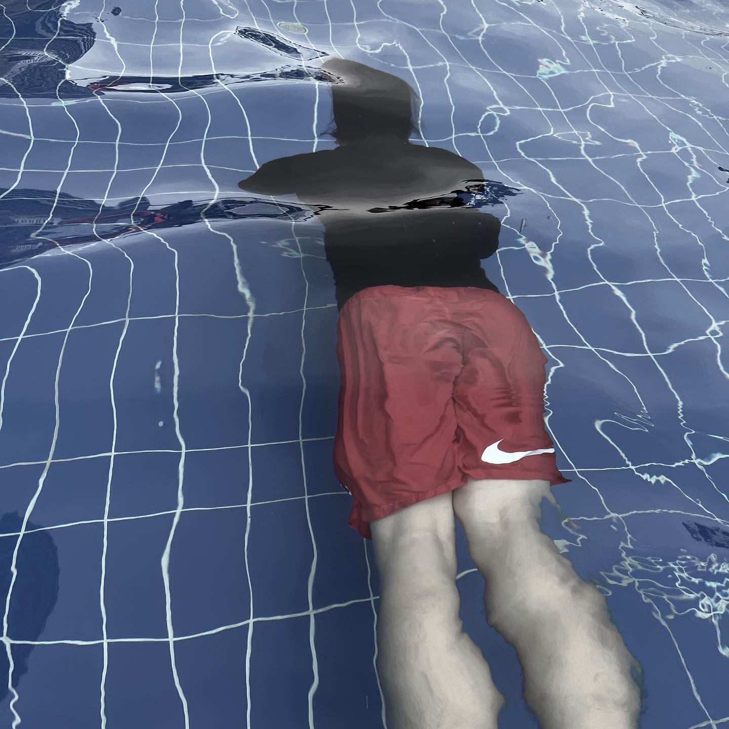 Nike x Stussy Water Shorts Habanero Red 착용 스타일