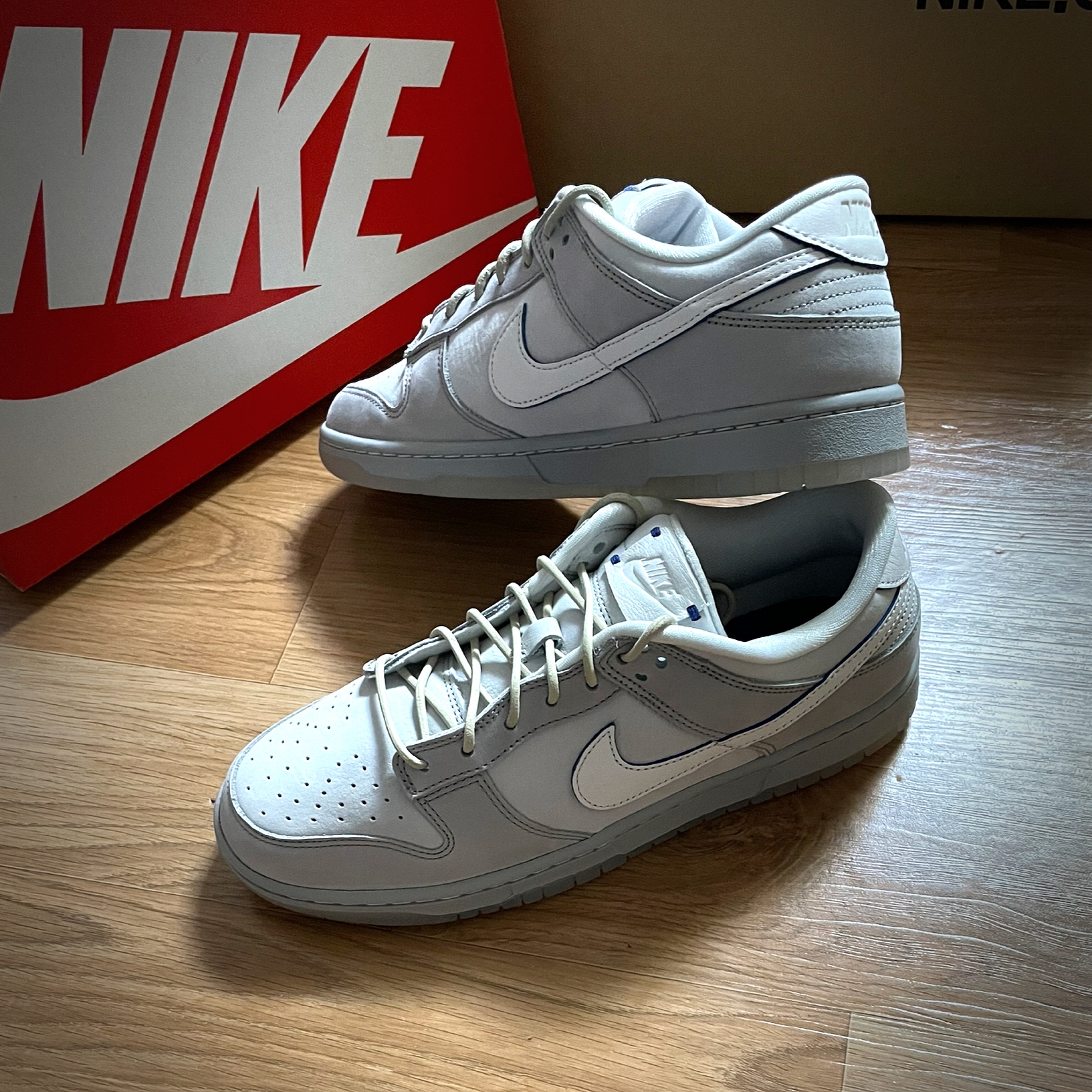 Nike Dunk Low Wolf Grey and Pure Platinum 착용 스타일 - 1