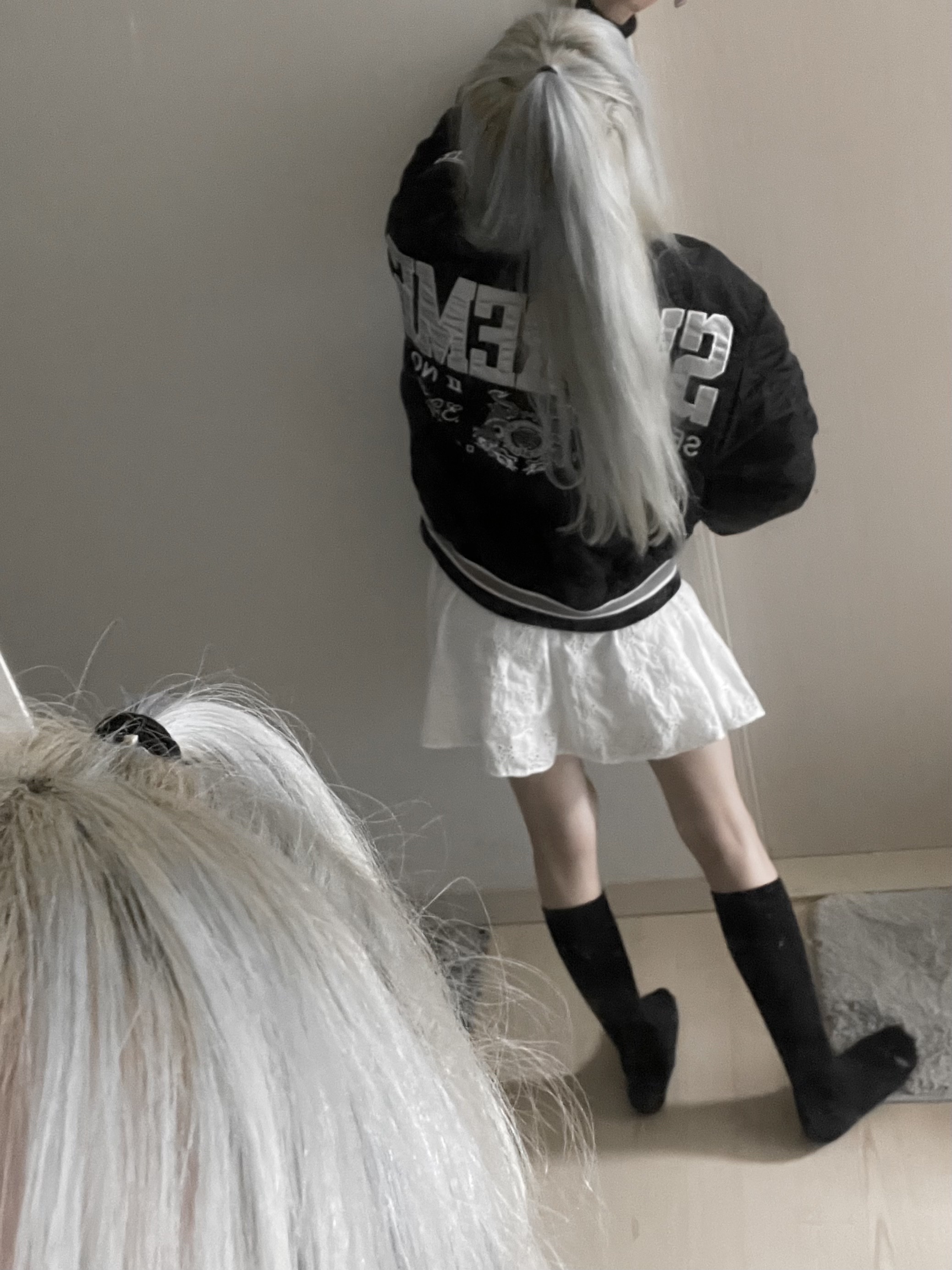 Supreme Second To None MA-1 Jacket Black - 22SS 착용 스타일 - 2