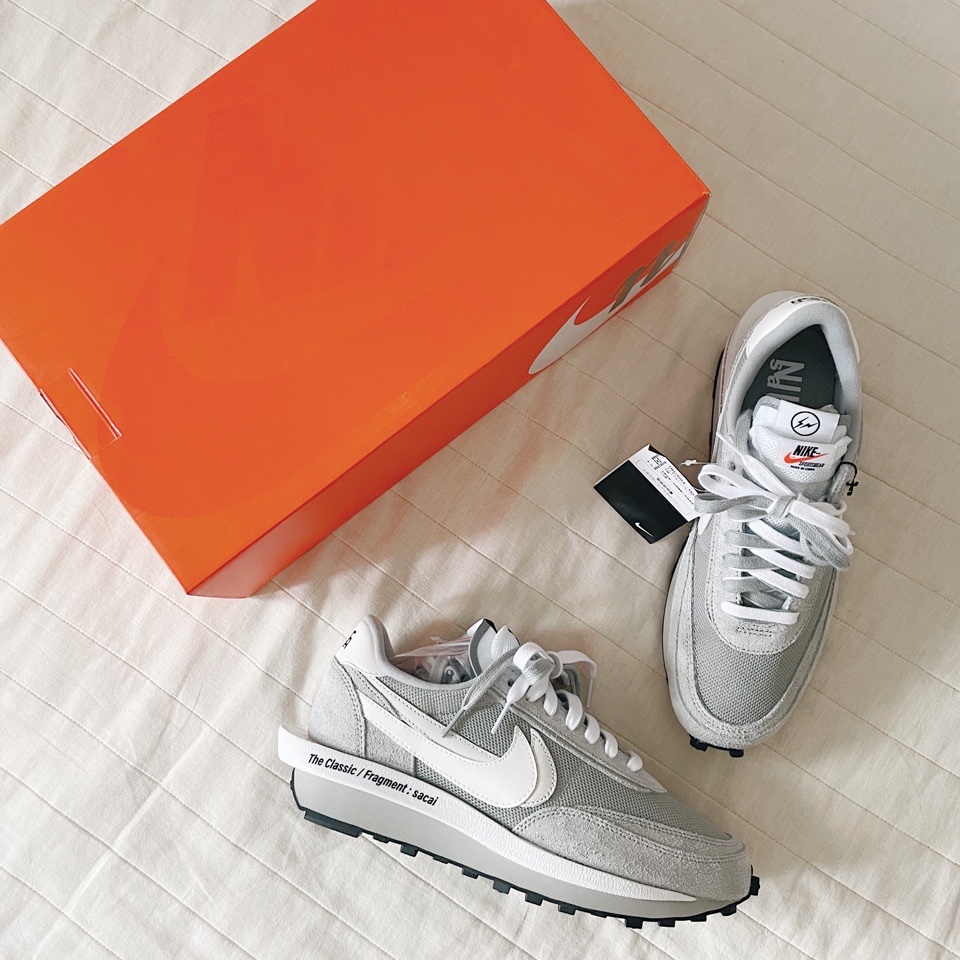 Nike x Sacai x Fragment LDWaffle Light Smoke Grey 착용 스타일