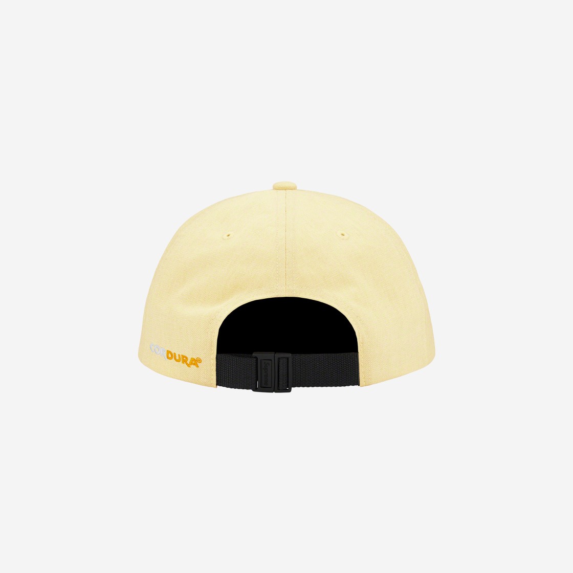 Supreme Brushed Cordura Small Box 6-Panel Pale Yellow - 22FW 상세 이미지 2