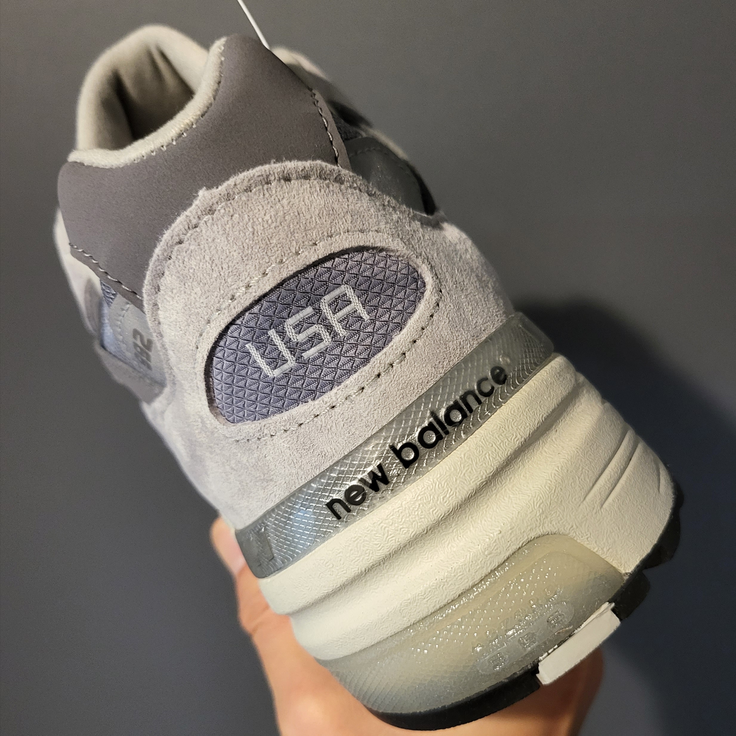 New Balance 992 Made in USA Grey - D Standard 착용 스타일 - 2