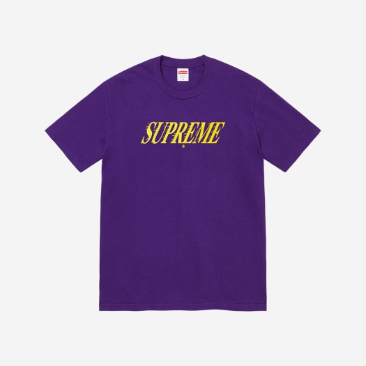 슈프림 슬랩 샷 티셔츠 퍼플 - 22FW