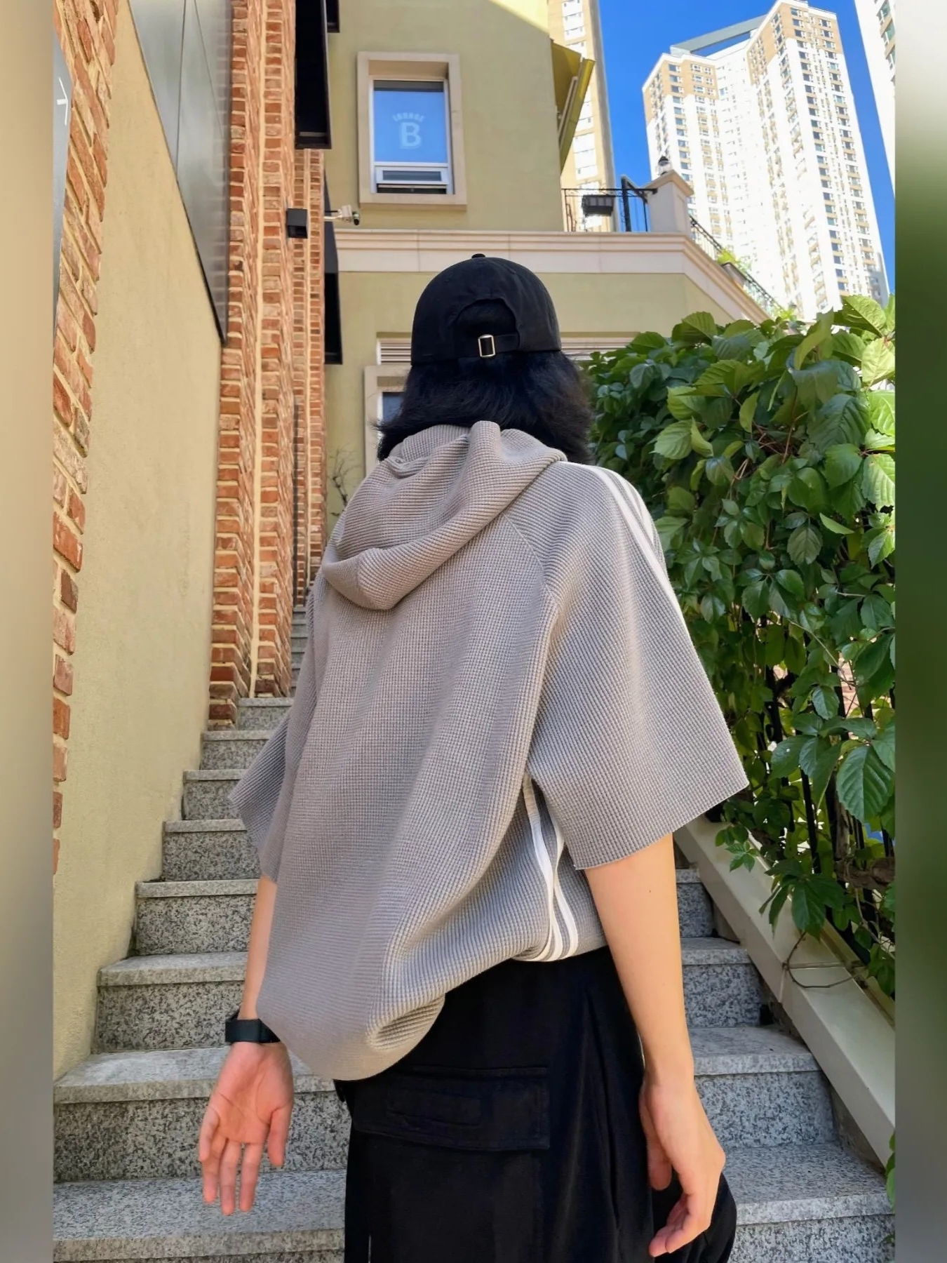 Nike x Clot Dunk High Flux 착용 스타일 - 2