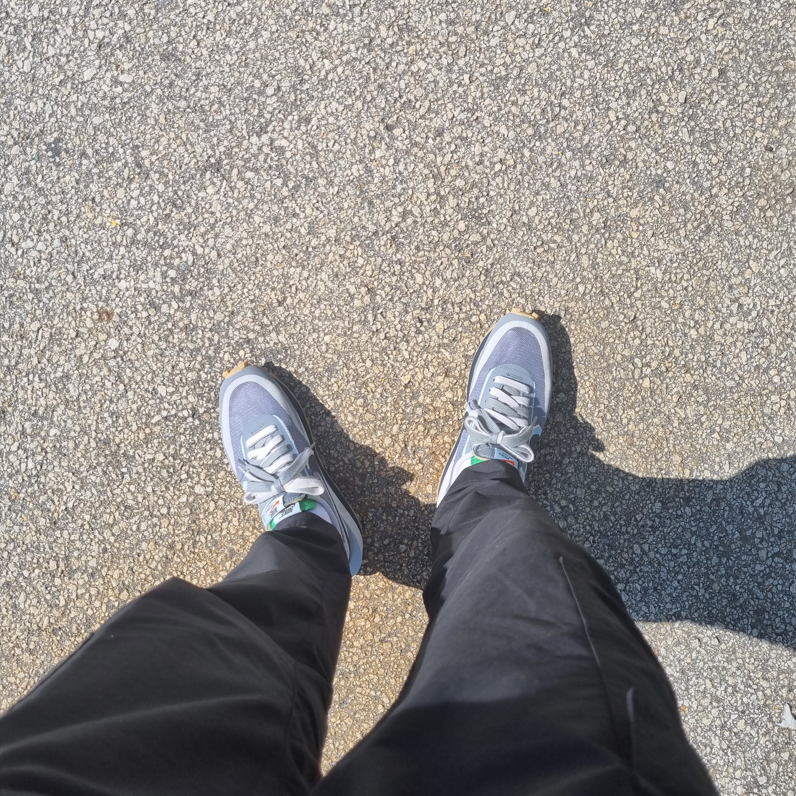 Nike x Sacai x Clot LDWaffle Cool Grey 착용 스타일