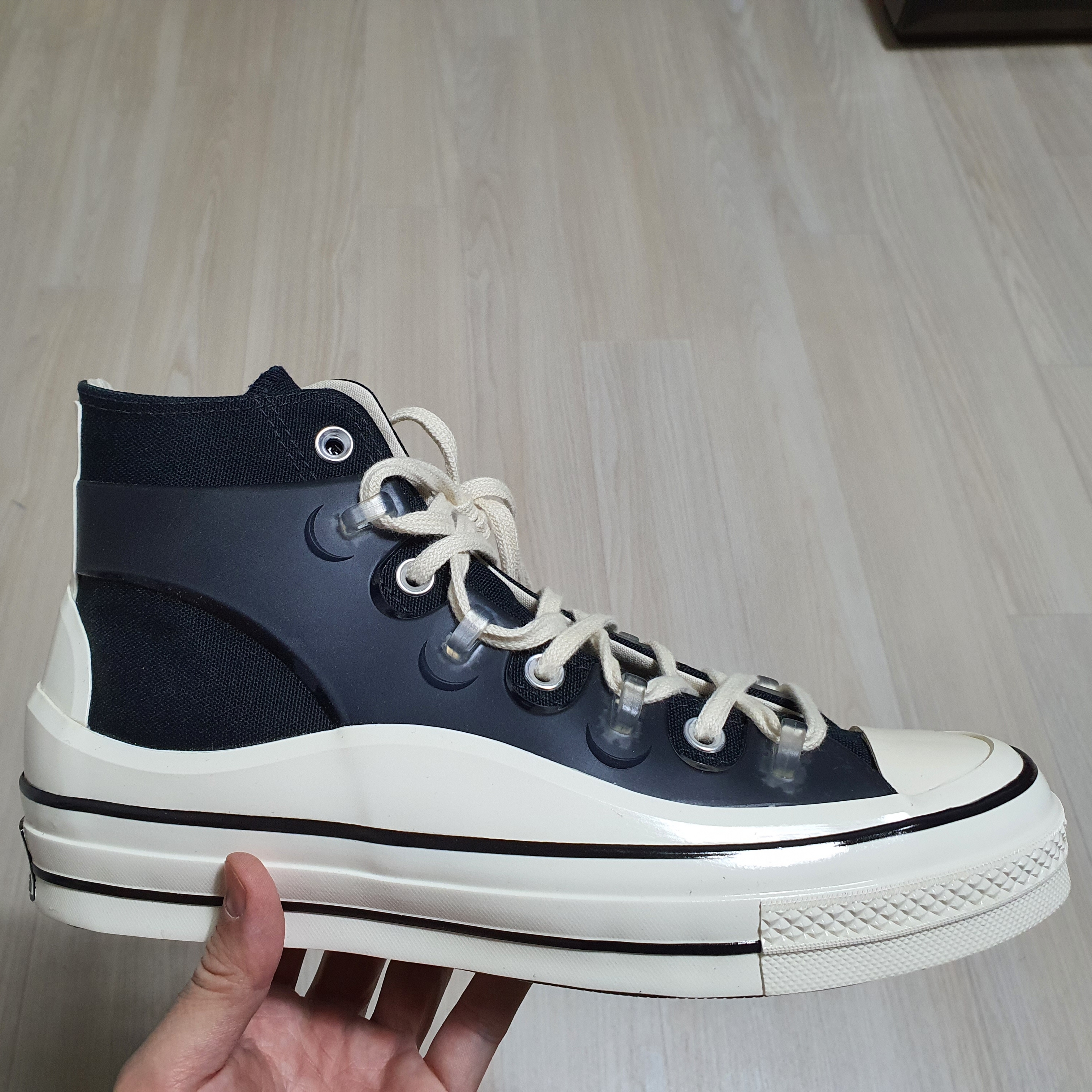 Converse x Kim Jones Chuck 70 Utility Wave High Black 착용 스타일