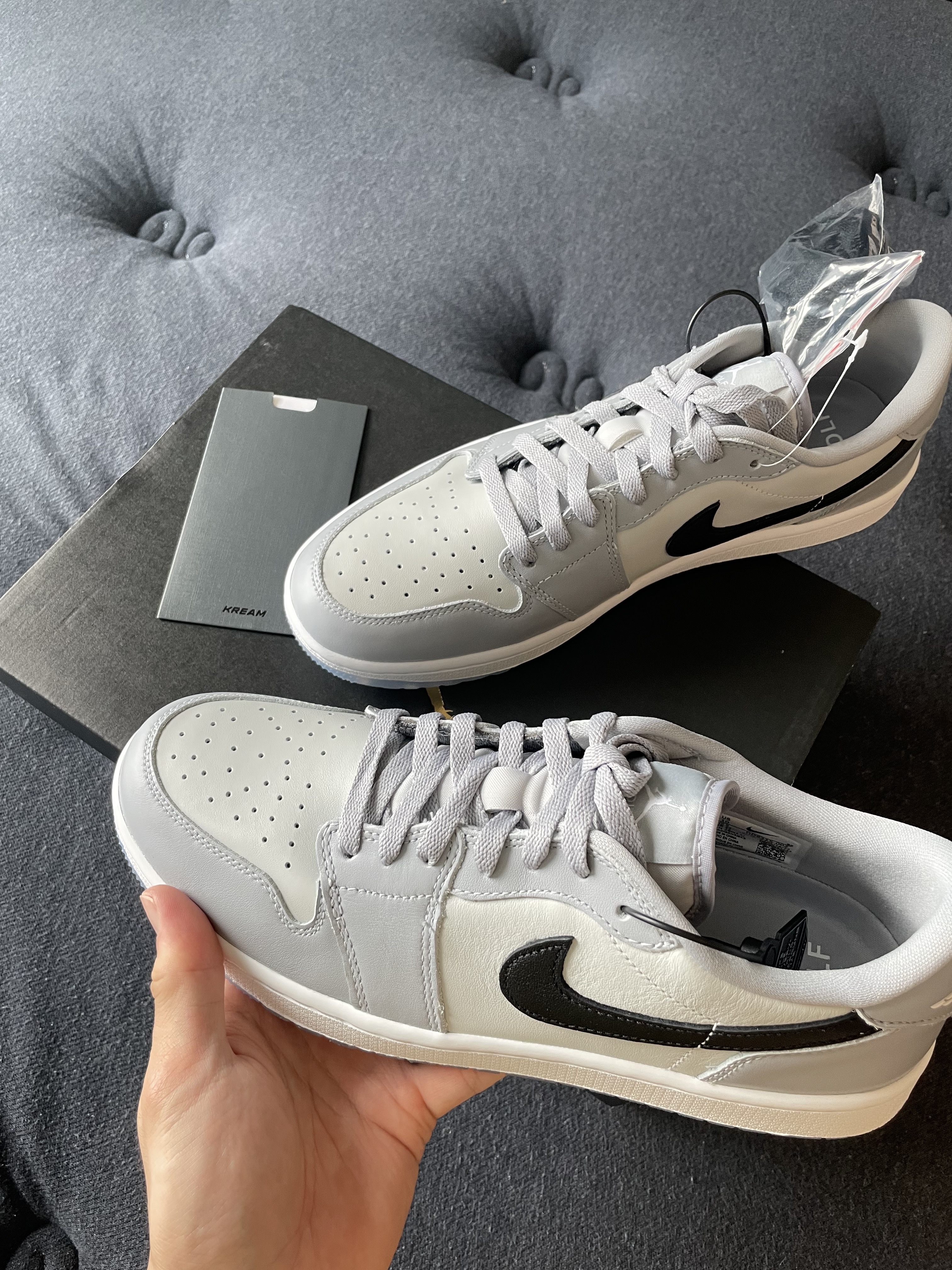 Jordan 1 Low Golf Wolf Grey 착용 스타일