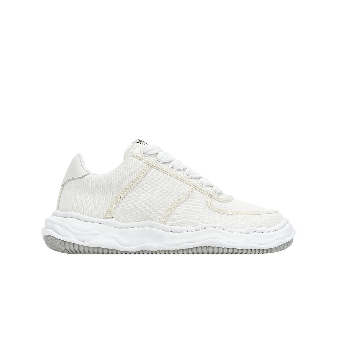 메종 미하라 야스히로 웨인 OG 솔 캔버스 로우탑 스니커즈 화이트