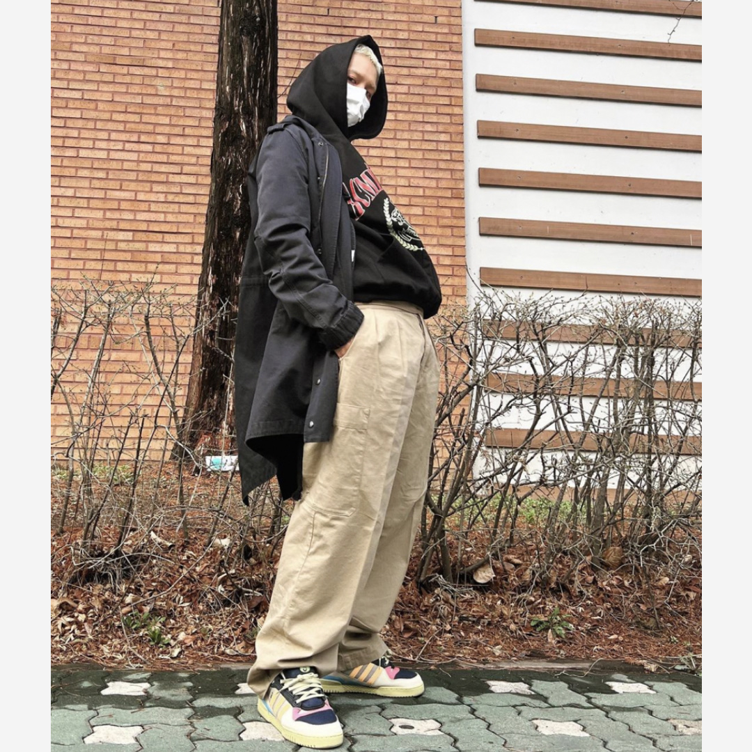 Adidas x Bad Bunny Forum PWR Catch and Throw 착용 스타일 - 2
