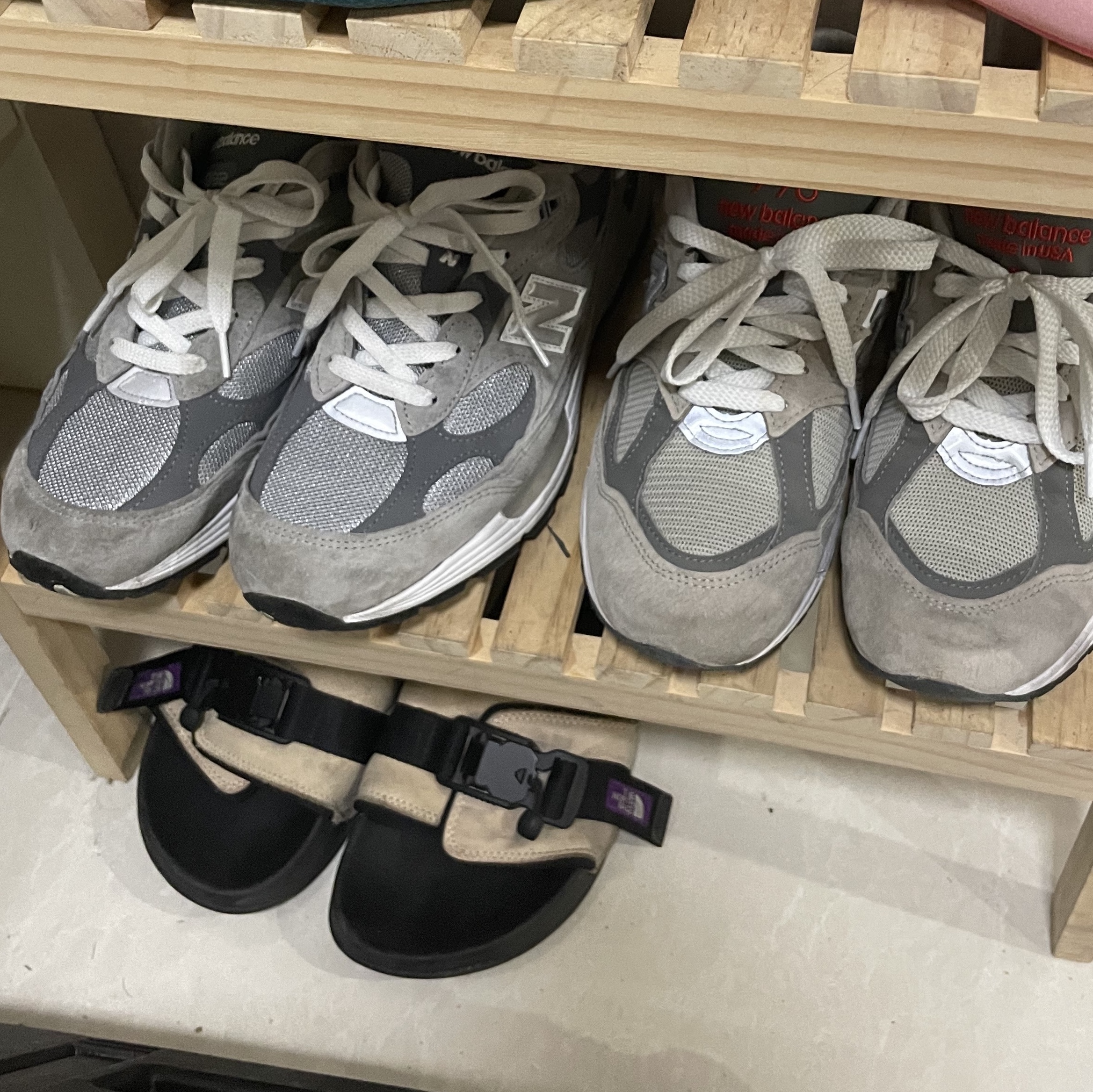 New Balance 992 Made in USA Grey - D Standard, New Balance 990vs2 Made in USA Grey 착용 스타일