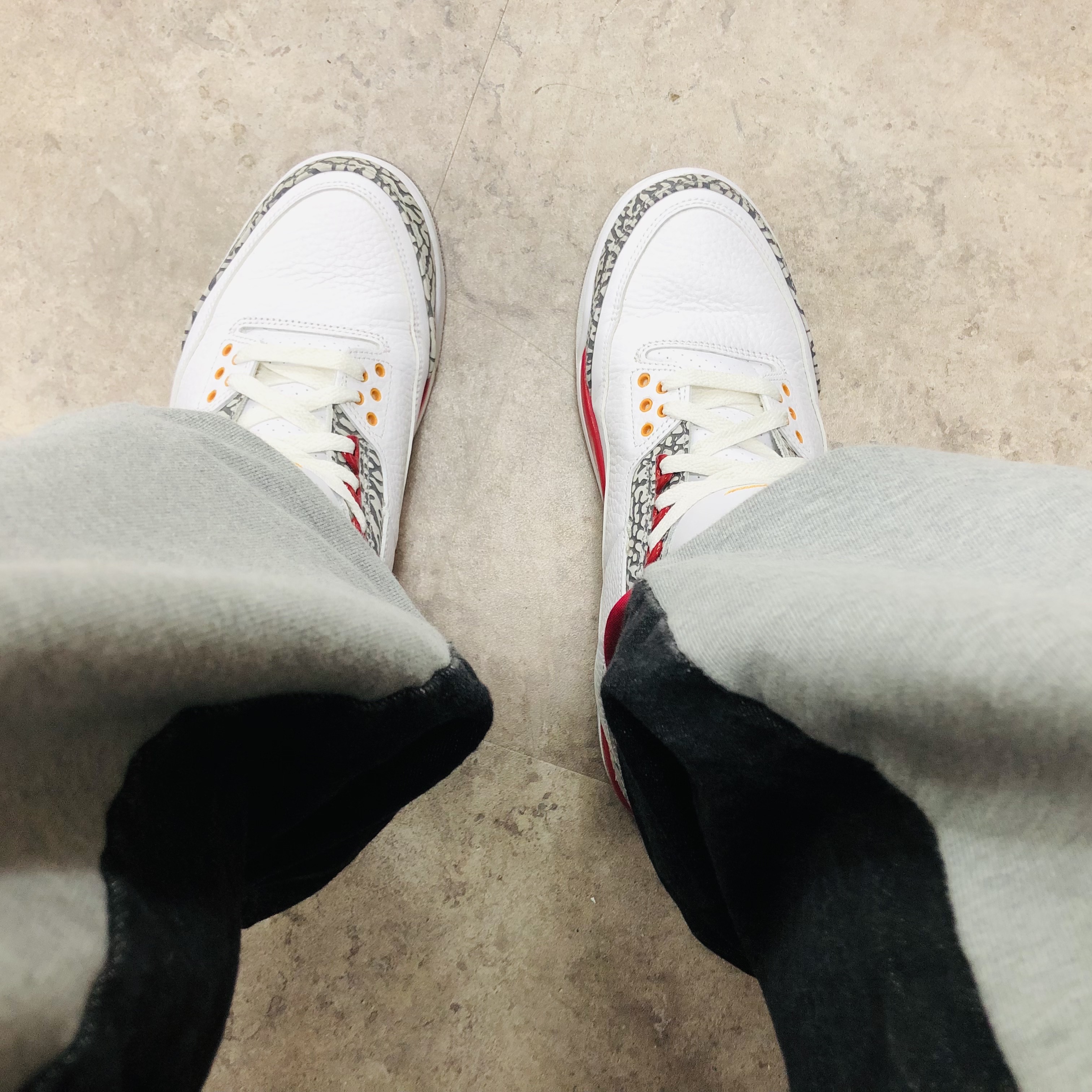 Jordan 3 Retro Cardinal Red 착용 스타일